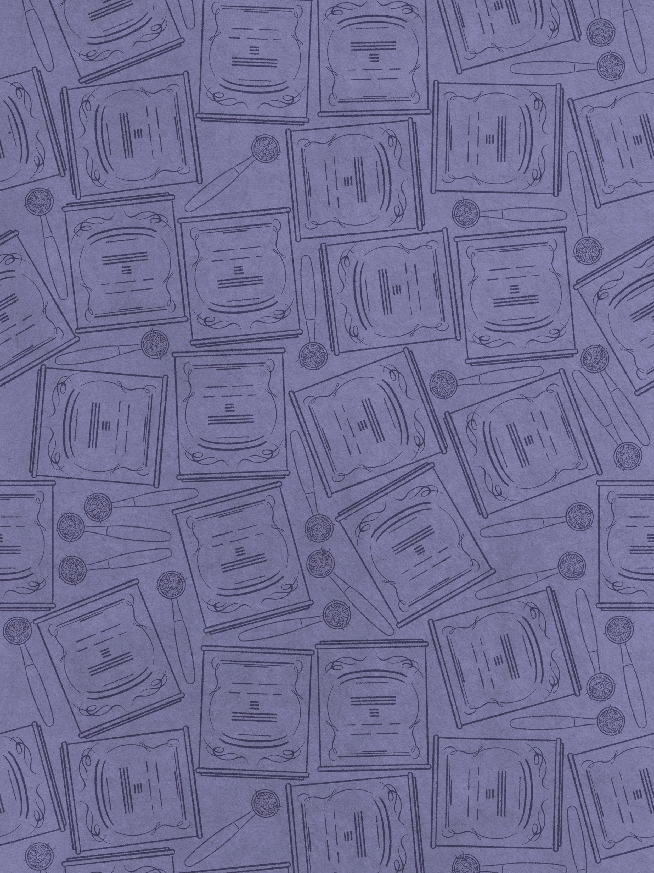 A pattern of one of the featured flavors for a gingerbread cookie illustration collection and its patterned backgrounds. This example features the earl grey flavored cookie pattern.