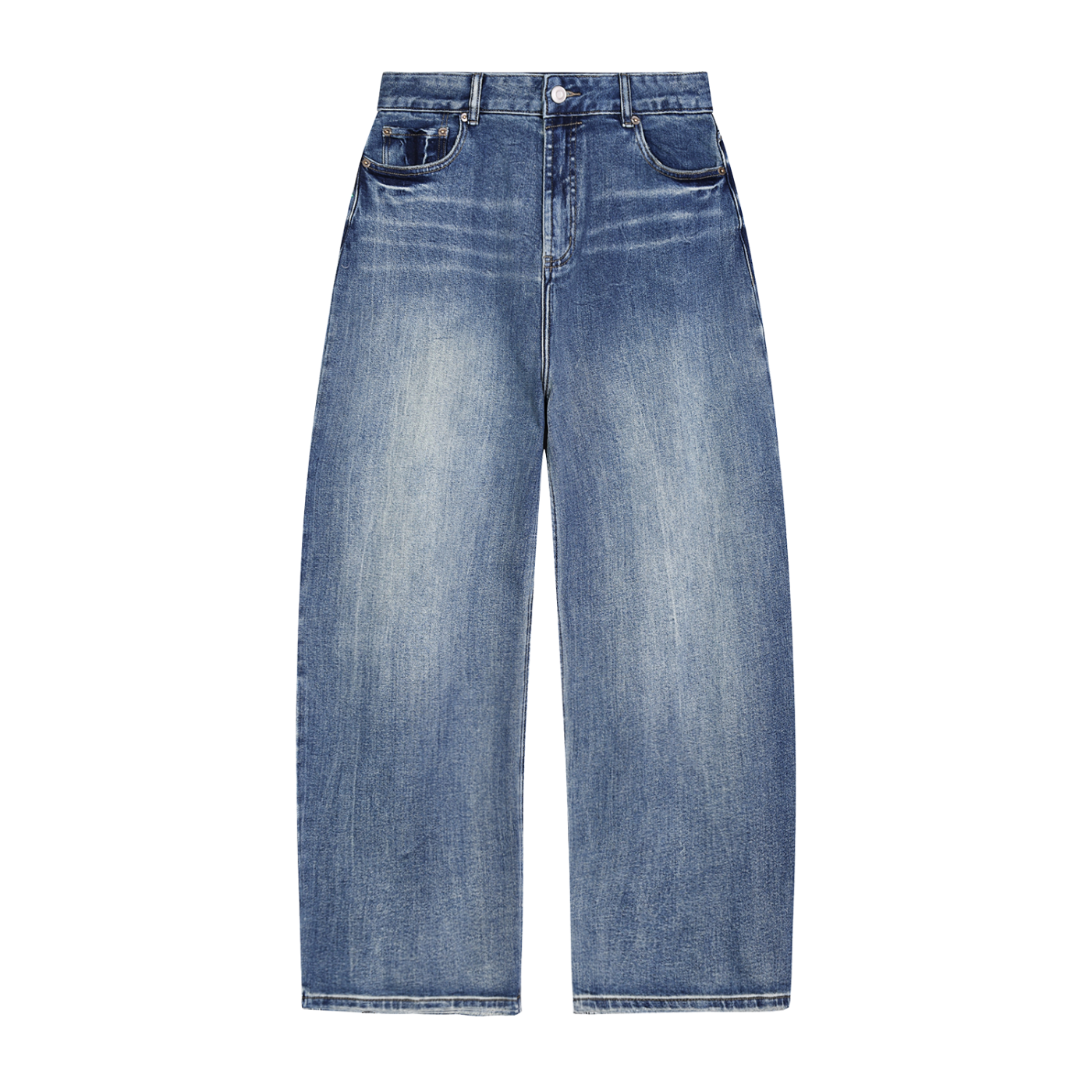 sun-fade barrel jean