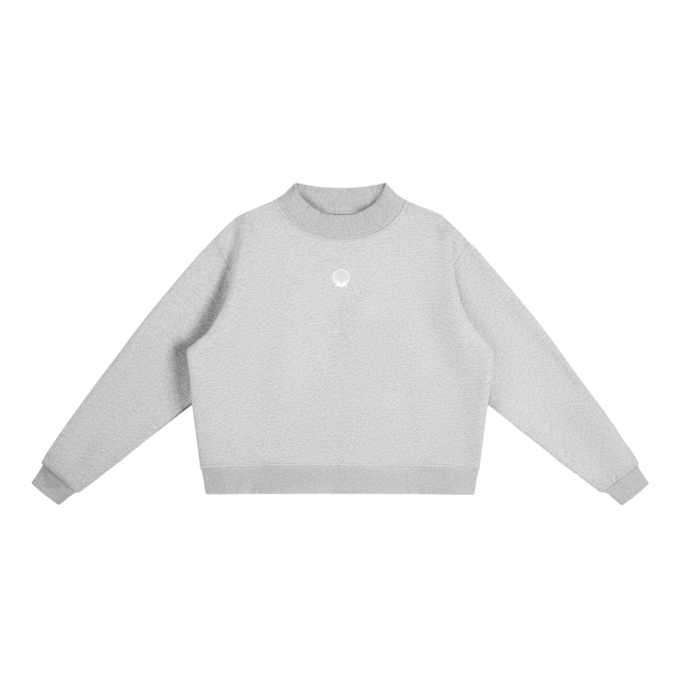 Shell Mock-Neck Sweatshirt