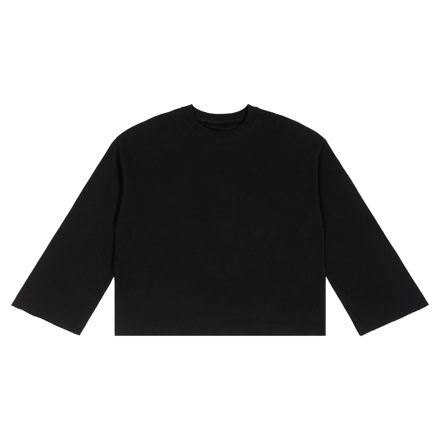 Sundown Shoulder Throw Waffle Shirt