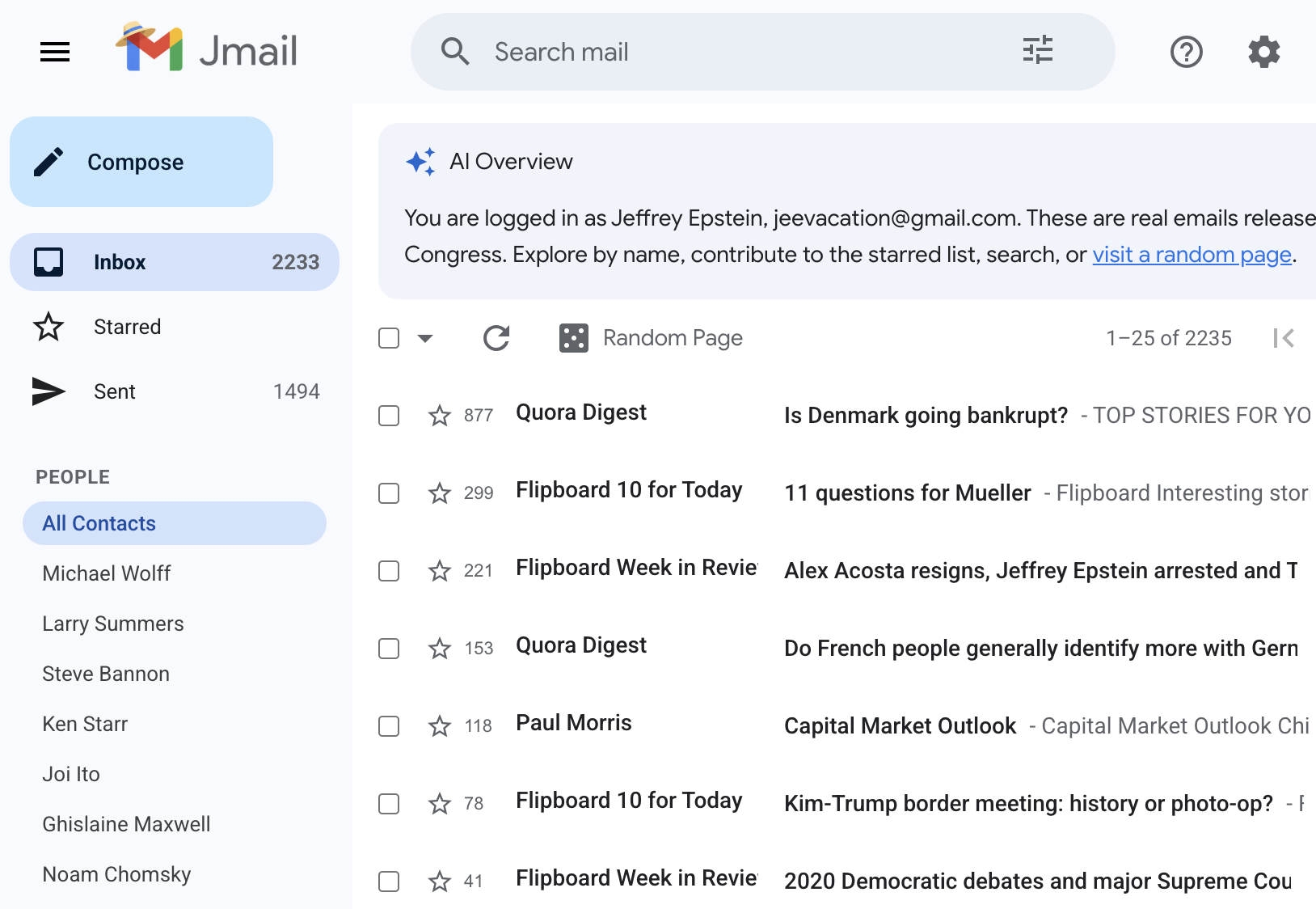 On Epstein and content marketing. For real.