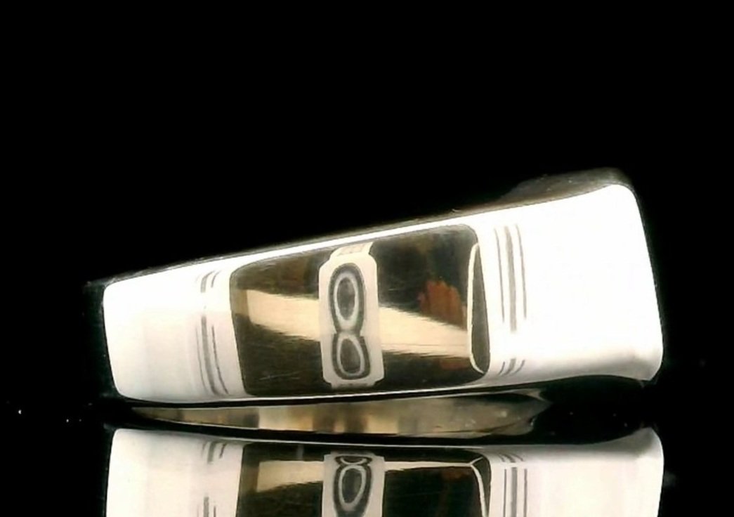 Right side viewSterling Silver Queensland Boulder Opal Gents Ring