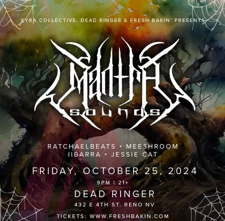Reno Halloween weekend! Our Kyra babes are throwing down with @mantrasounds @ratchaelbeats @meeshroom_ @jessiecat.creations and @iibarramusic - you don&rsquo;t wanna miss this ultimate baddie night! Come get spooky with us 👻🎃 shoutout to @freshbaki