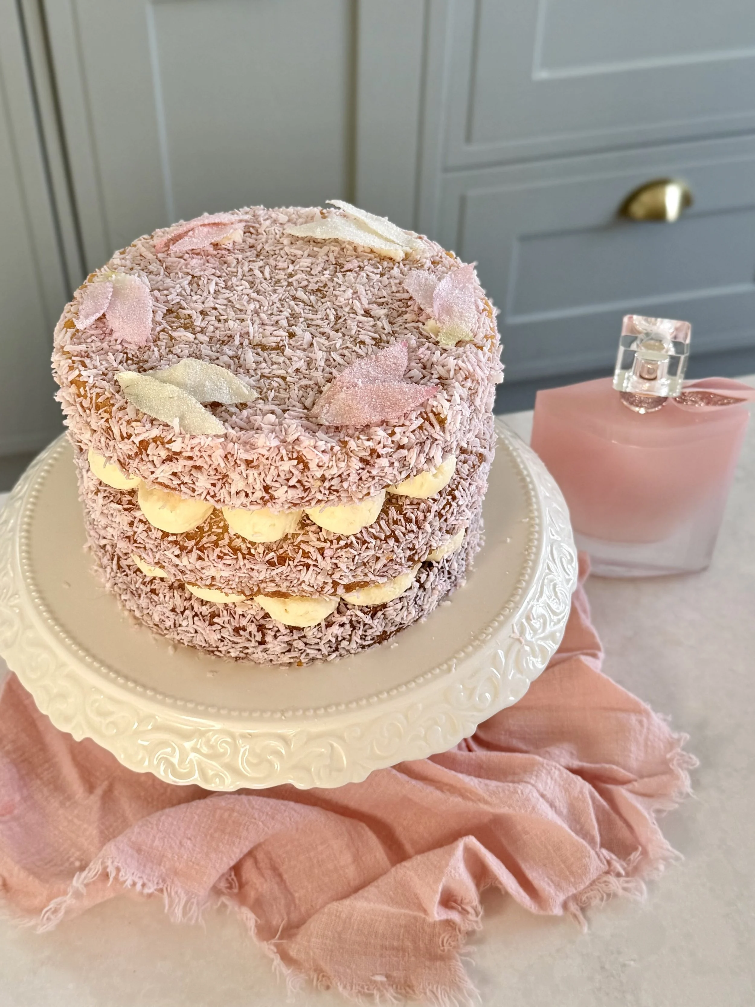 Vanilla, Coconut and Marmalade Cake