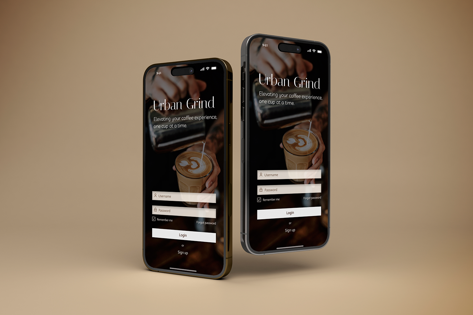 Sign up/login