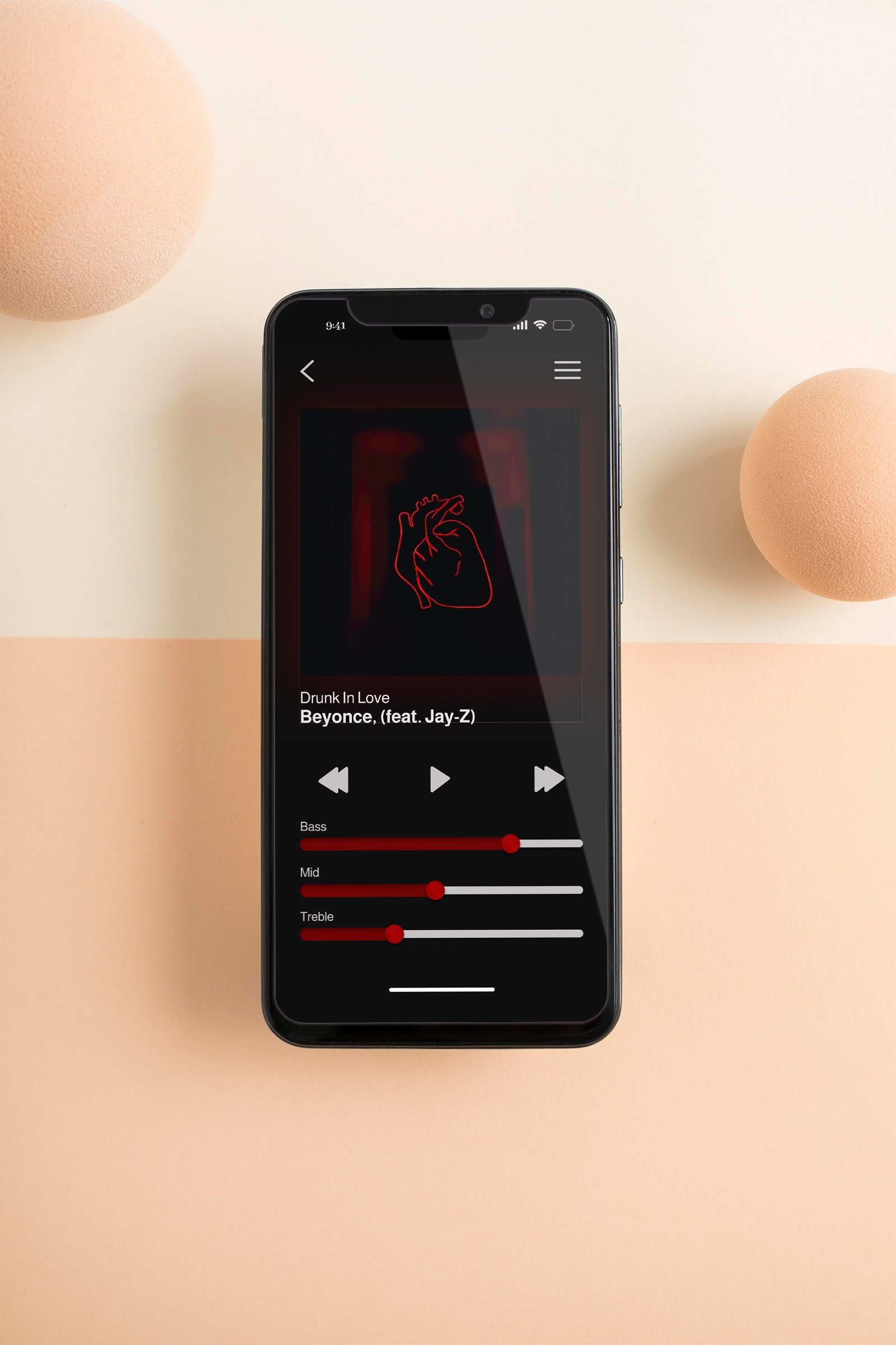 Buttons + sliders