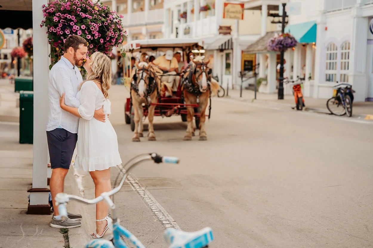 Carly &amp; Brian’s Mackinac Island Engagement