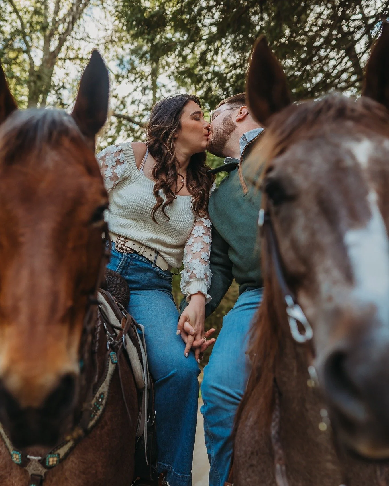 A proposal at Arch Rock on Mackinac Island&mdash;just the two of them, their horses, and the quiet sound of birds and the waves below them. Still in love with this session. It was such a blast getting to document something so sweet and unique for the
