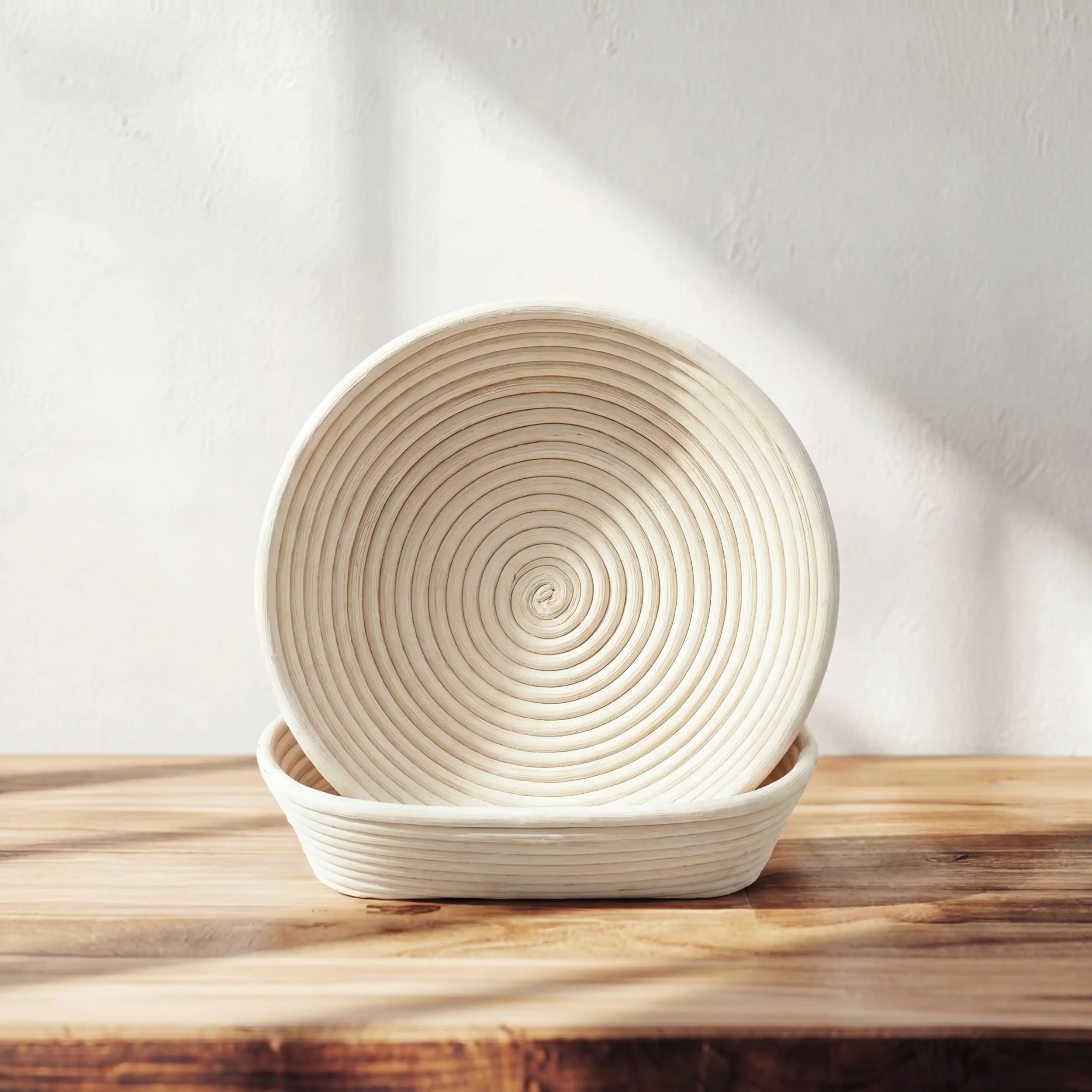 10-inch rattan bread proofing basket with liner for sourdough baking