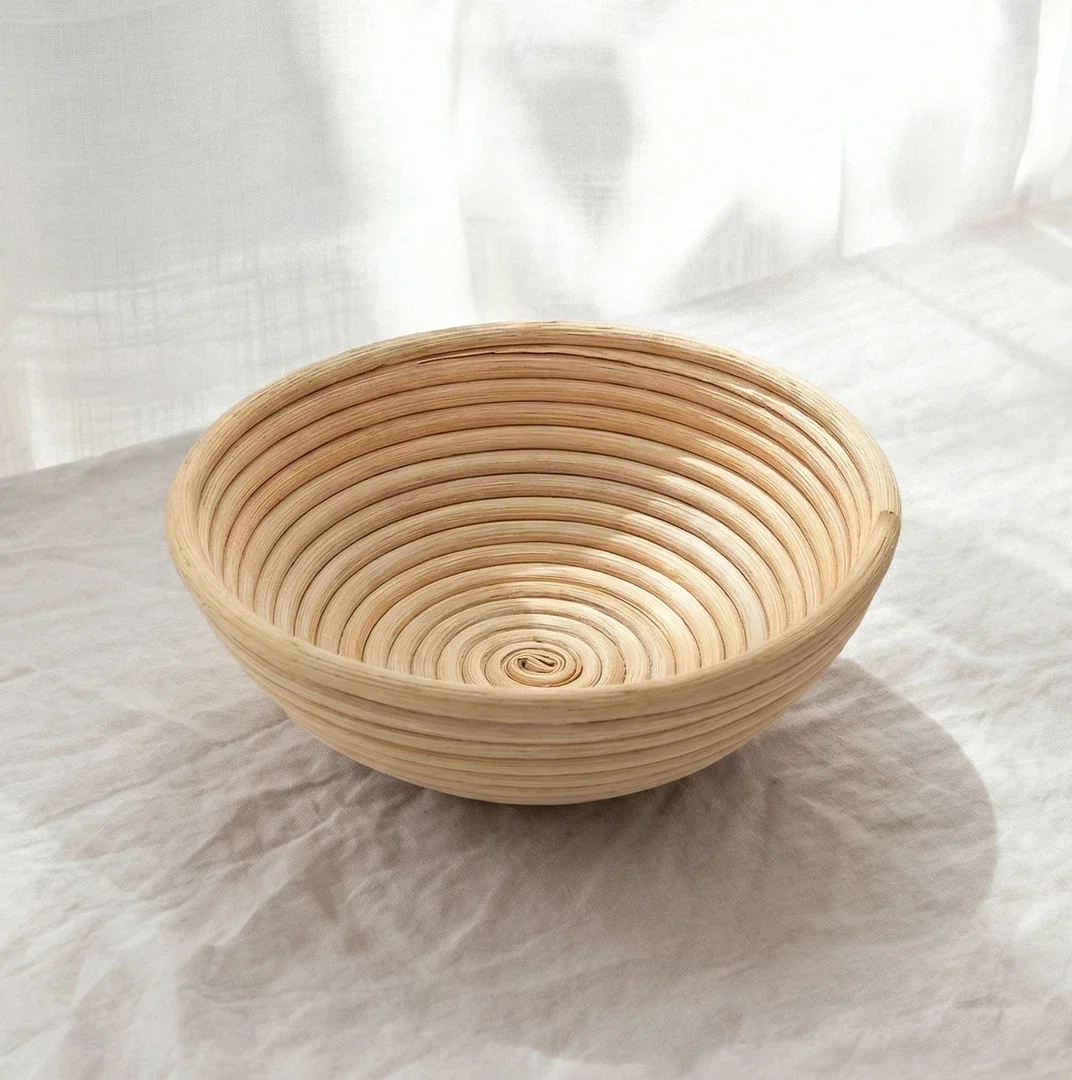 [Natural Color] Rattan Bread Proofing Basket With Liner | Unbleached