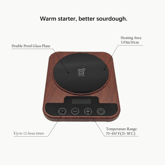 Constant temperature warming mat for sourdough starter yogurt fermentation and chocolate