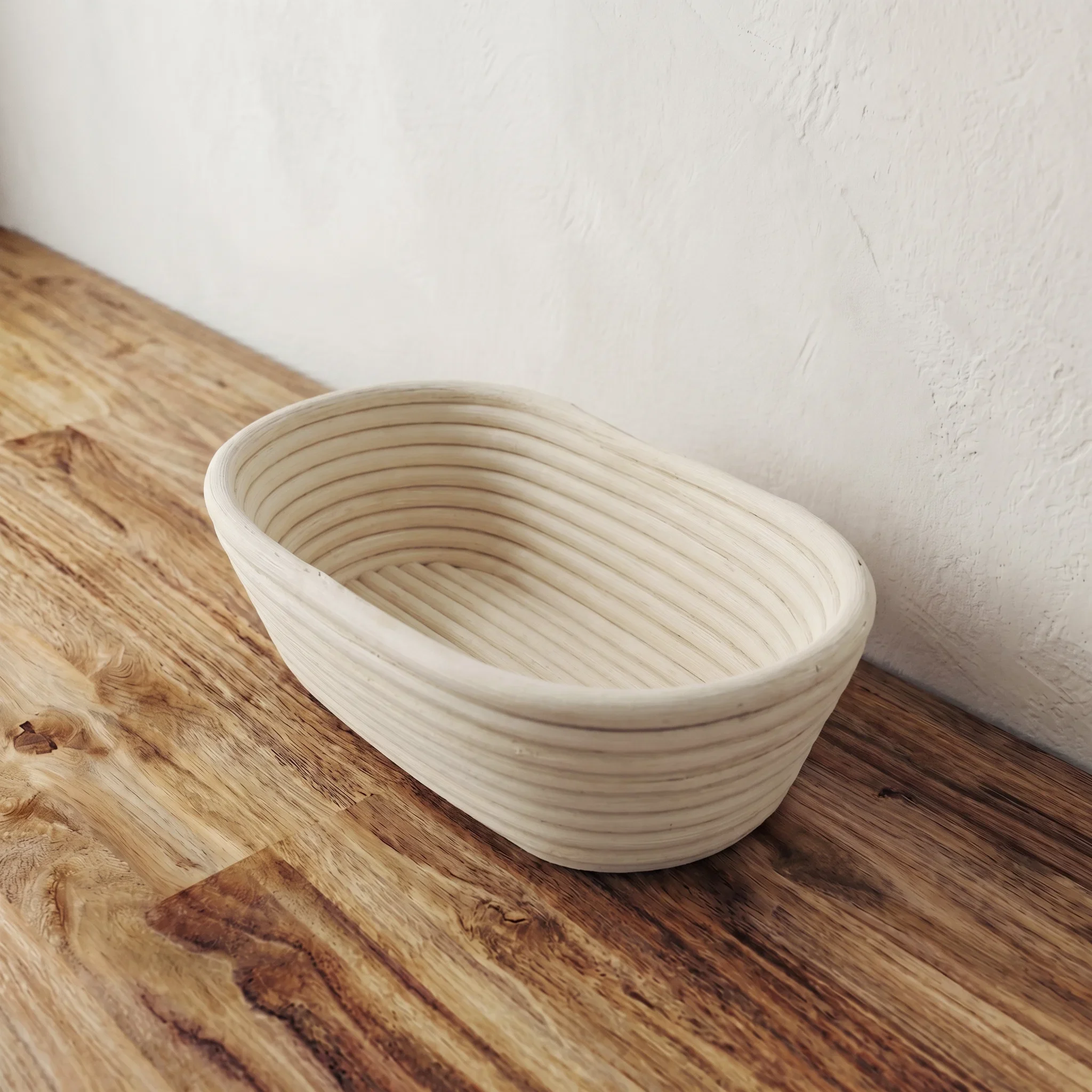 Oval rattan bread proofing basket for sourdough baking