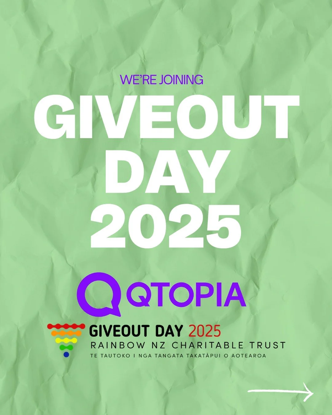We joined GiveOUT Day! And we&rsquo;re proud to be fundraising for the Ōtautahi Rainbow Spaces Collective (ŌRSC) and their mission to create the Rainbow Hub - a safe, inclusive space for our local rainbow communities to connect, collaborate, and acce