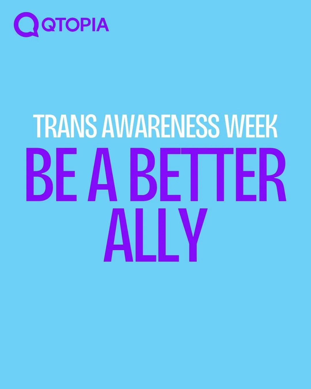 Allyship isn't just being friends with people - allyship is a choice every single day. Learn, respect, help and speak up when it's needed. 

Thank you for your support 🏳️&zwj;⚧️💜