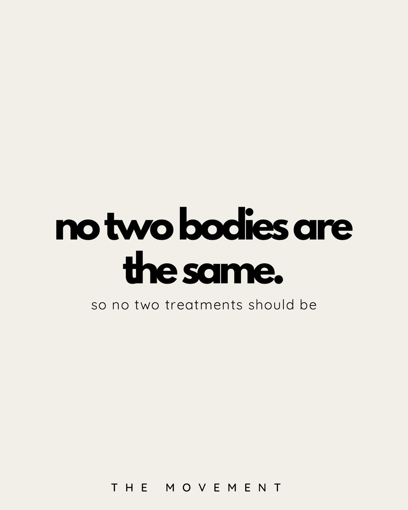 There&rsquo;s no one-size-fits-all approach at The Movement.

&mdash;&mdash;

#themovement #physiotherapy #osteopathy #fisioterapia #osteopatia #movement #mallorca