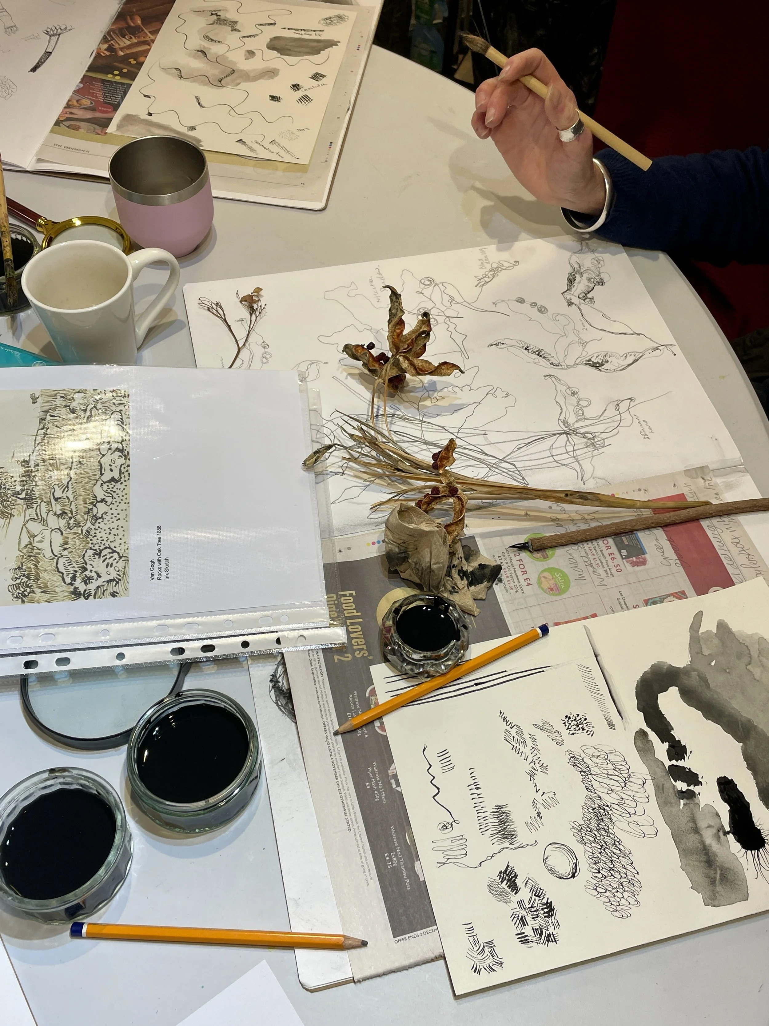  Artful Drawing club activities are inspired by nature, follow the seasons and explore playful drawing techniques. 