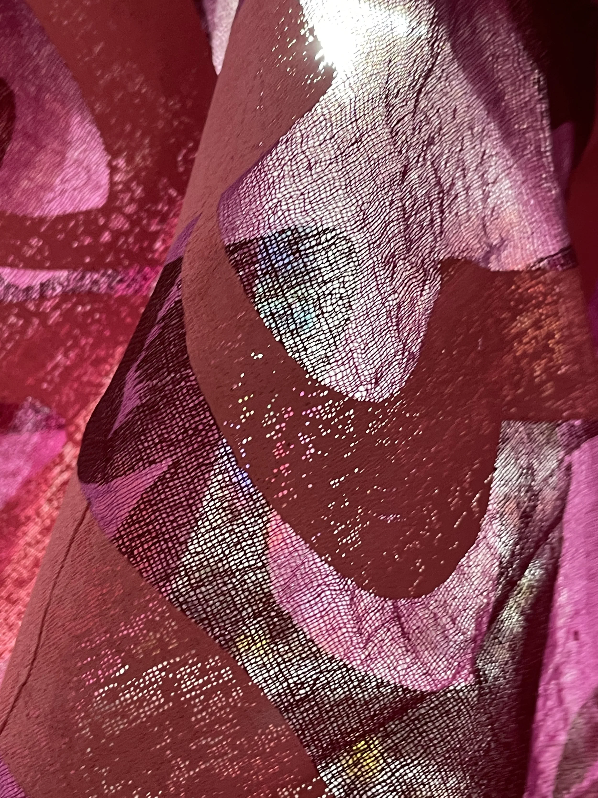 Transparent and opaque screen inks on cotton