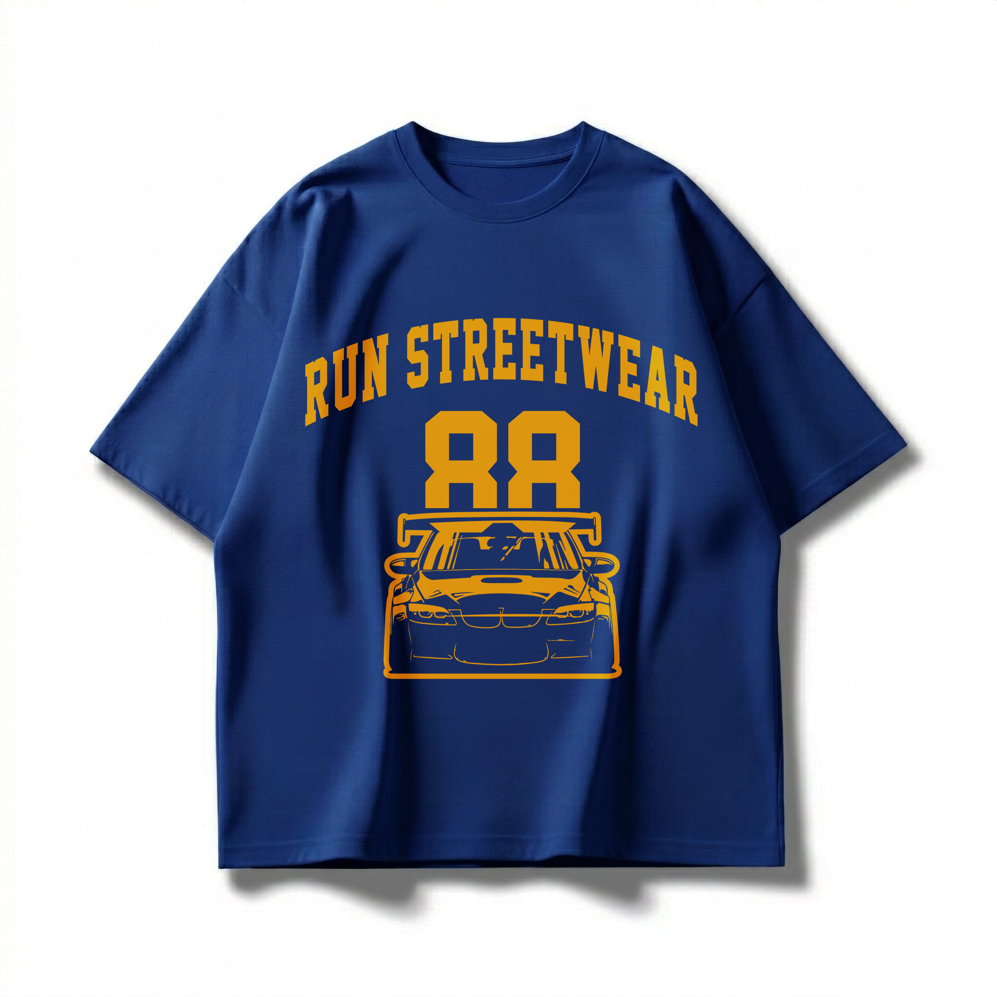 PLAYERA COLOR AZUL OVERSIZE