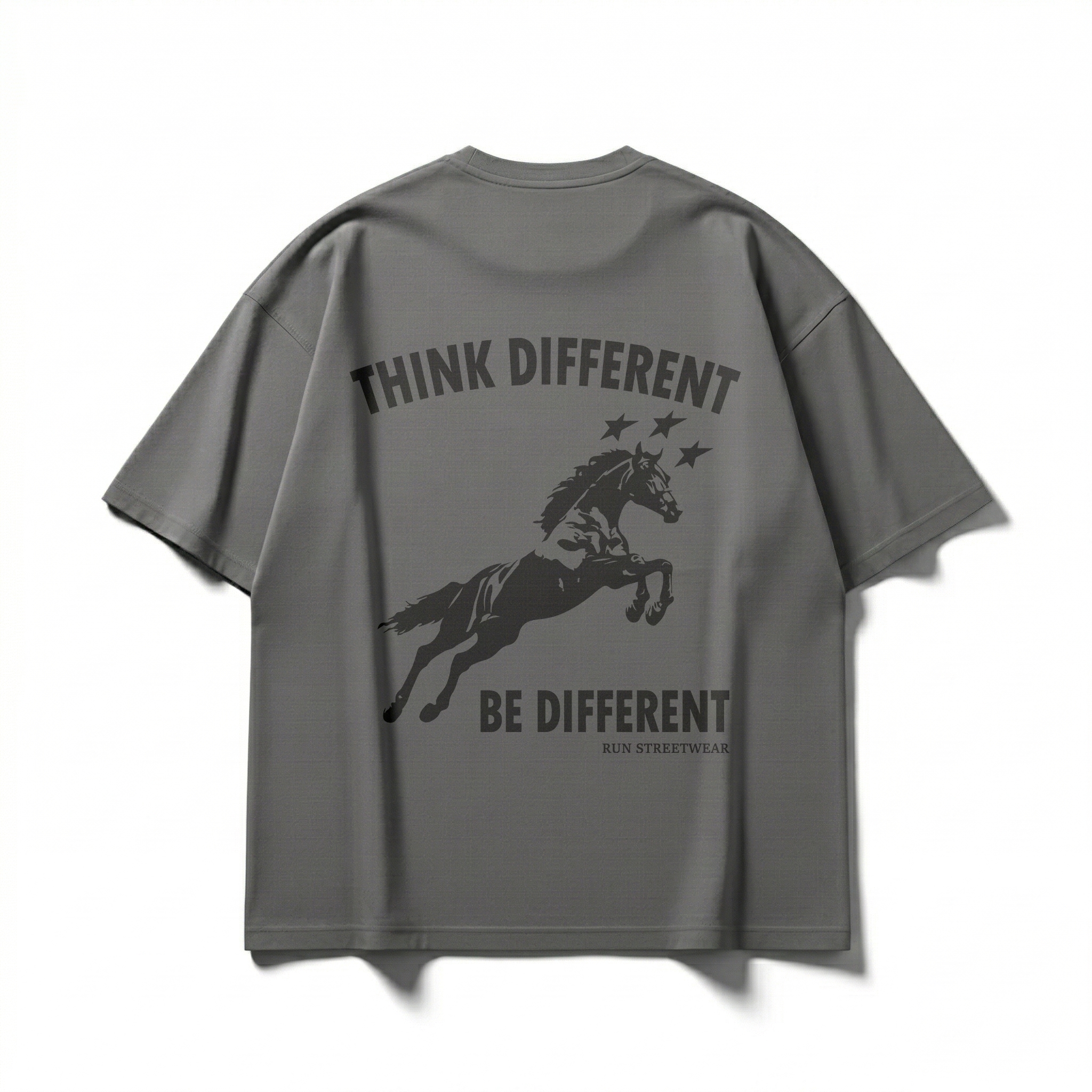 PLAYERA COLOR GRIS OVERSIZE