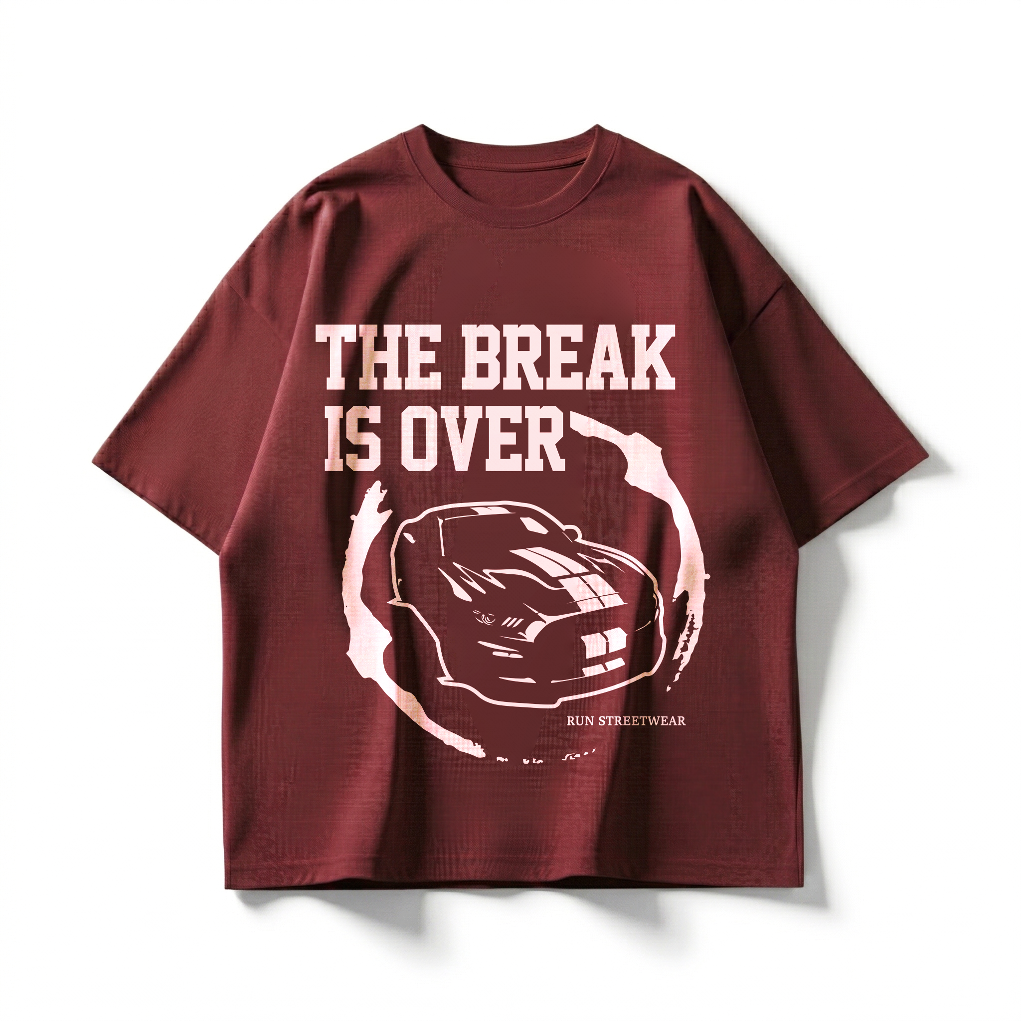 PLAYERA COLOR ROJO OVERSIZE