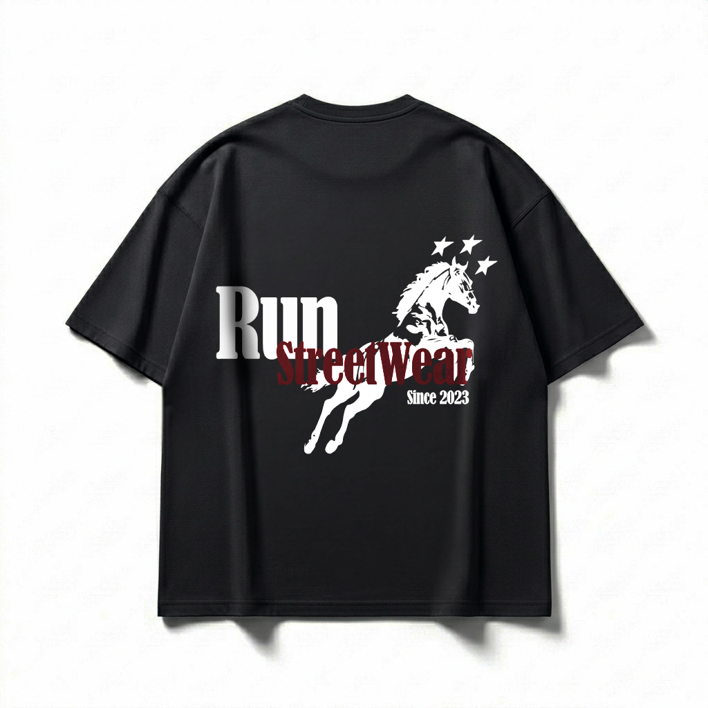 PLAYERA COLOR NEGRO OVERSIZE