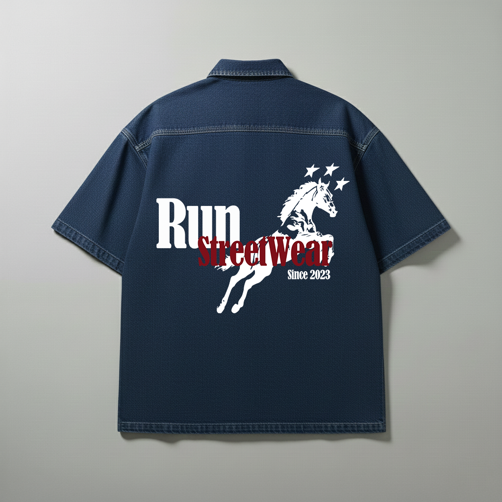 ONE MORE ROUND CAMISA DE MEZCLILLA OVERSIZE