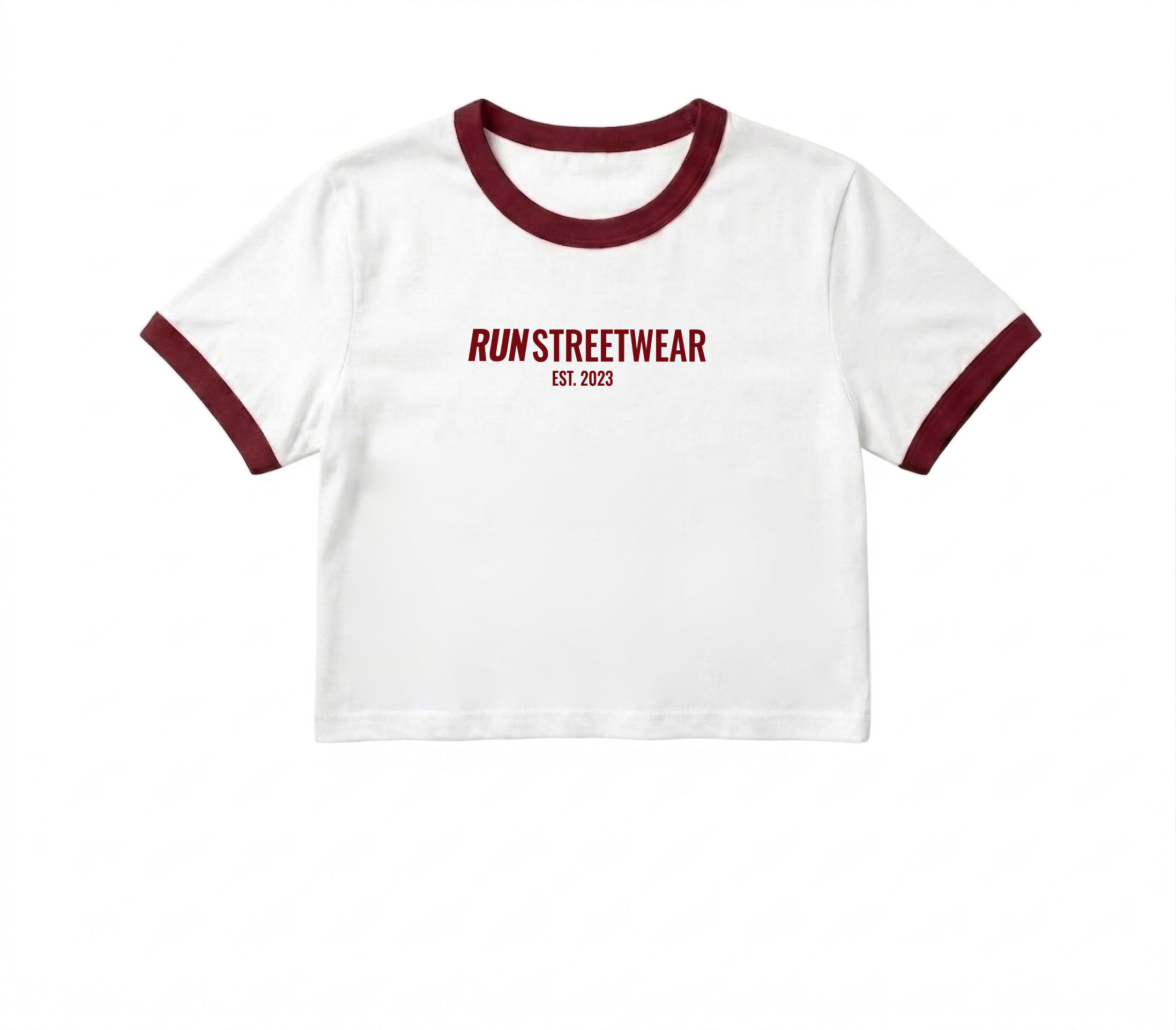 CLUSA CROP TOP BLANCO Y ROJO