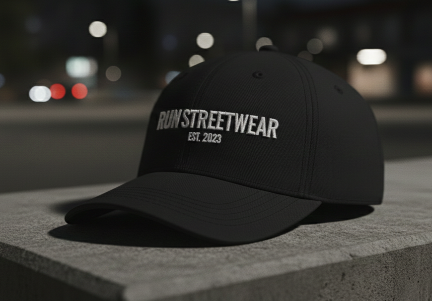 GORRA NEGRA RUN STREETWEAR BASICS