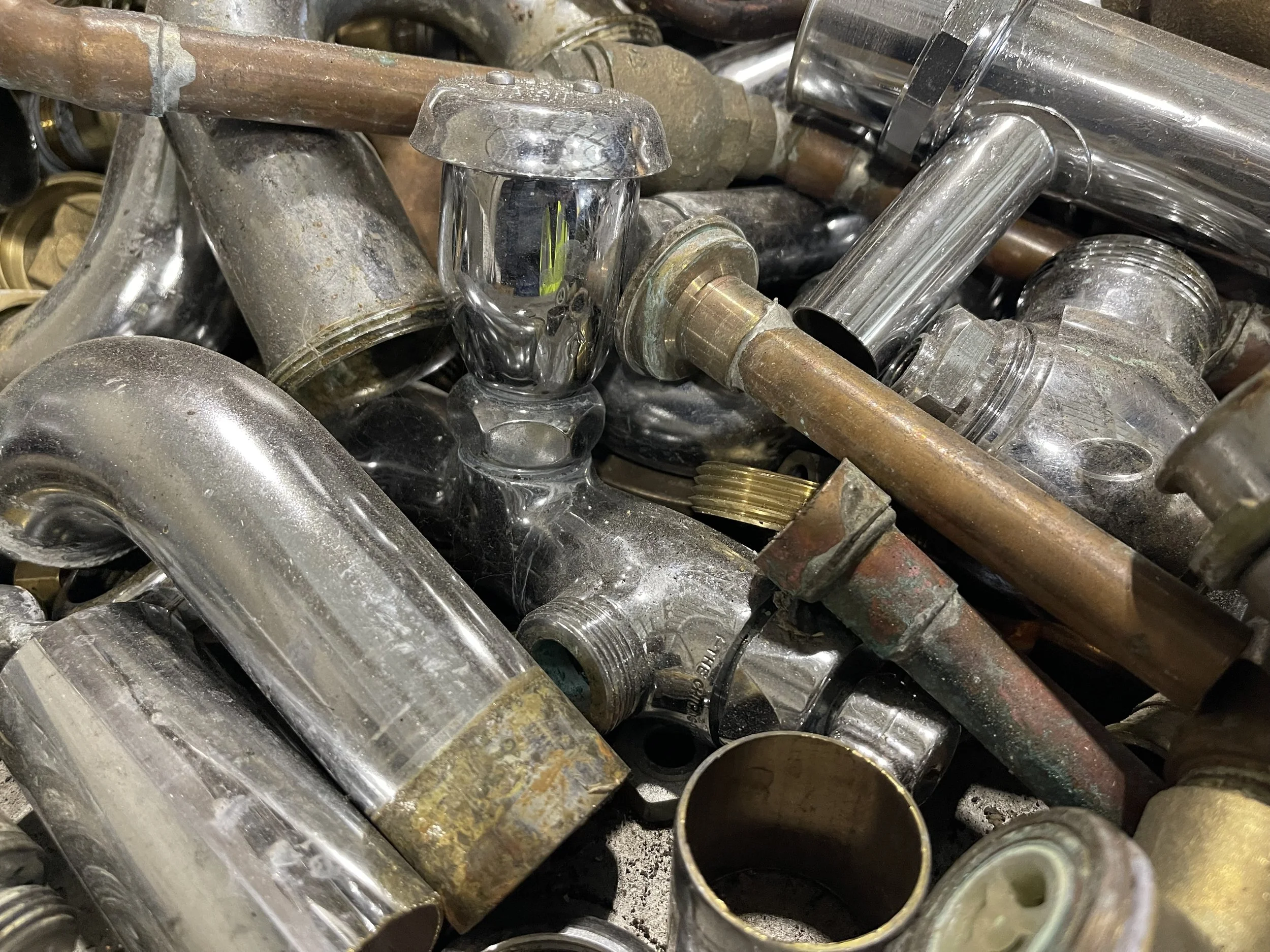 Scrap Yellow Brass from Plumbing Jobs