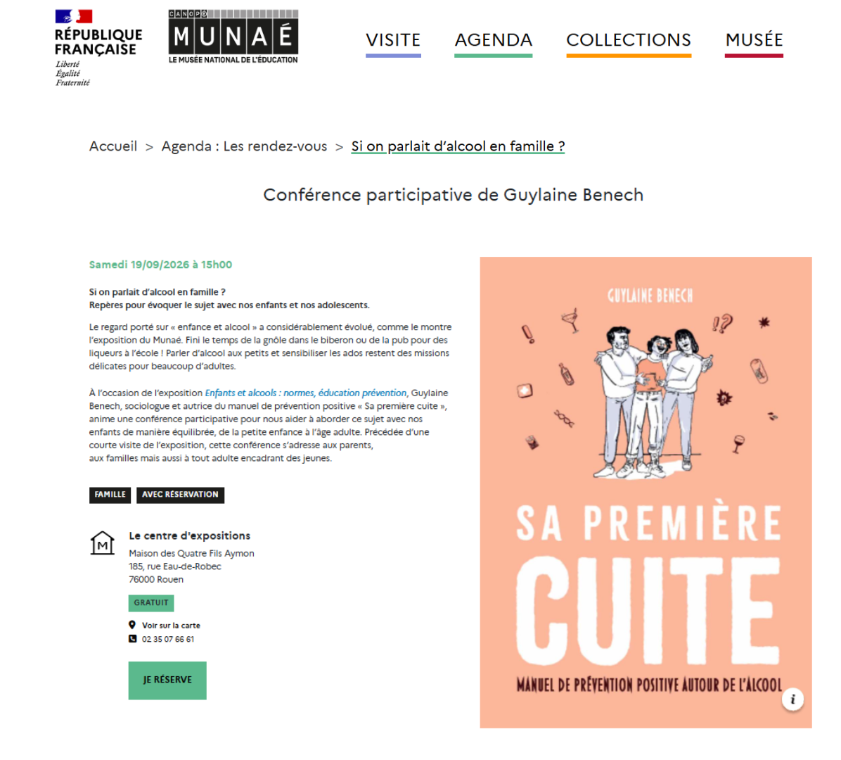 Conférence "Si on parlait d’alcool en famille ?"