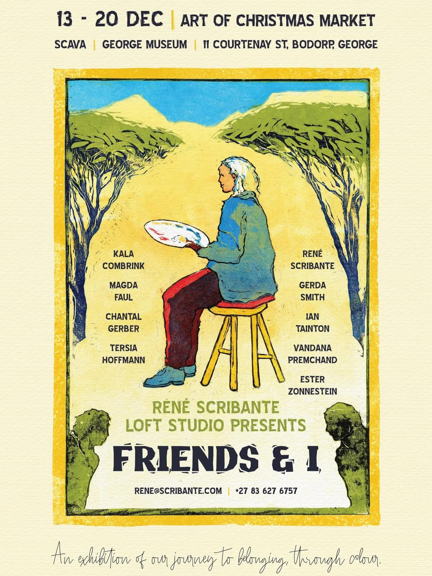 FRIENDS &amp; I presented by @renescribanteloftstudio will be part of SCAVA&rsquo;s THE ART OF CHRISTMAS market✨

Make sure to pop in! Lots of arts &amp; crafts and also @princeoftartsofficial and @theneighborhoodbarista will be running a coffee shop