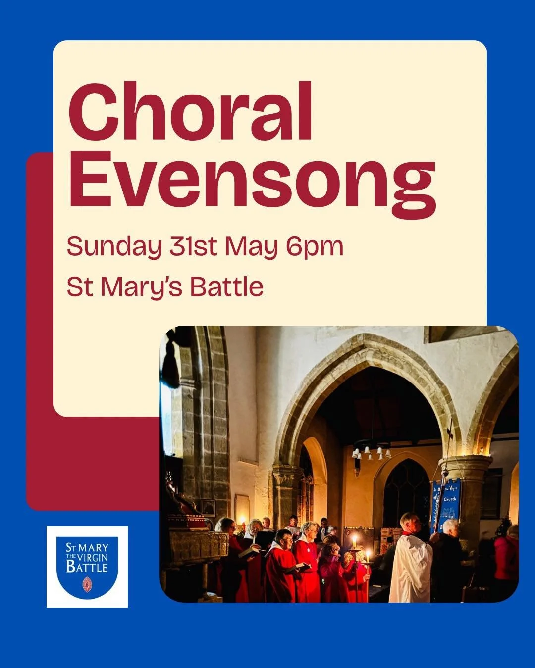 CHORAL EVENSONG
31st May 6pm

All are welcome as we celebrate our patronal festival with a special evensong - words, choral music and time for peaceful thoughts and reflection.
Light refreshments follow the service. Whether you attend regularly or ha