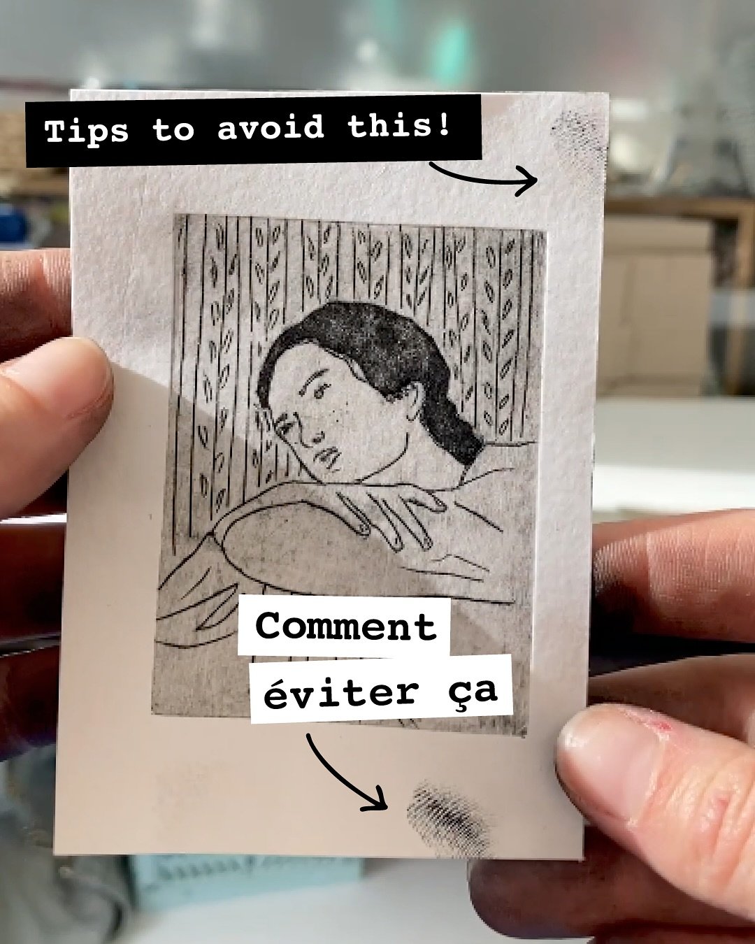 🐷 Si on n&rsquo;est pas bien organis&eacute; ou qu&rsquo;on manque de place (ou les deux), on peut vite mettre de l&rsquo;encre partout !  🤫 Alors voil&agrave; ma petite astuce que je vous confie. Bon &eacute;videmment si la pince devient sale &hel