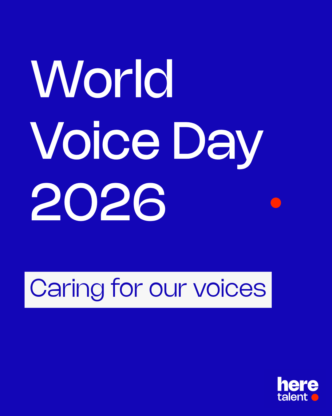 World Voice Day 2026.