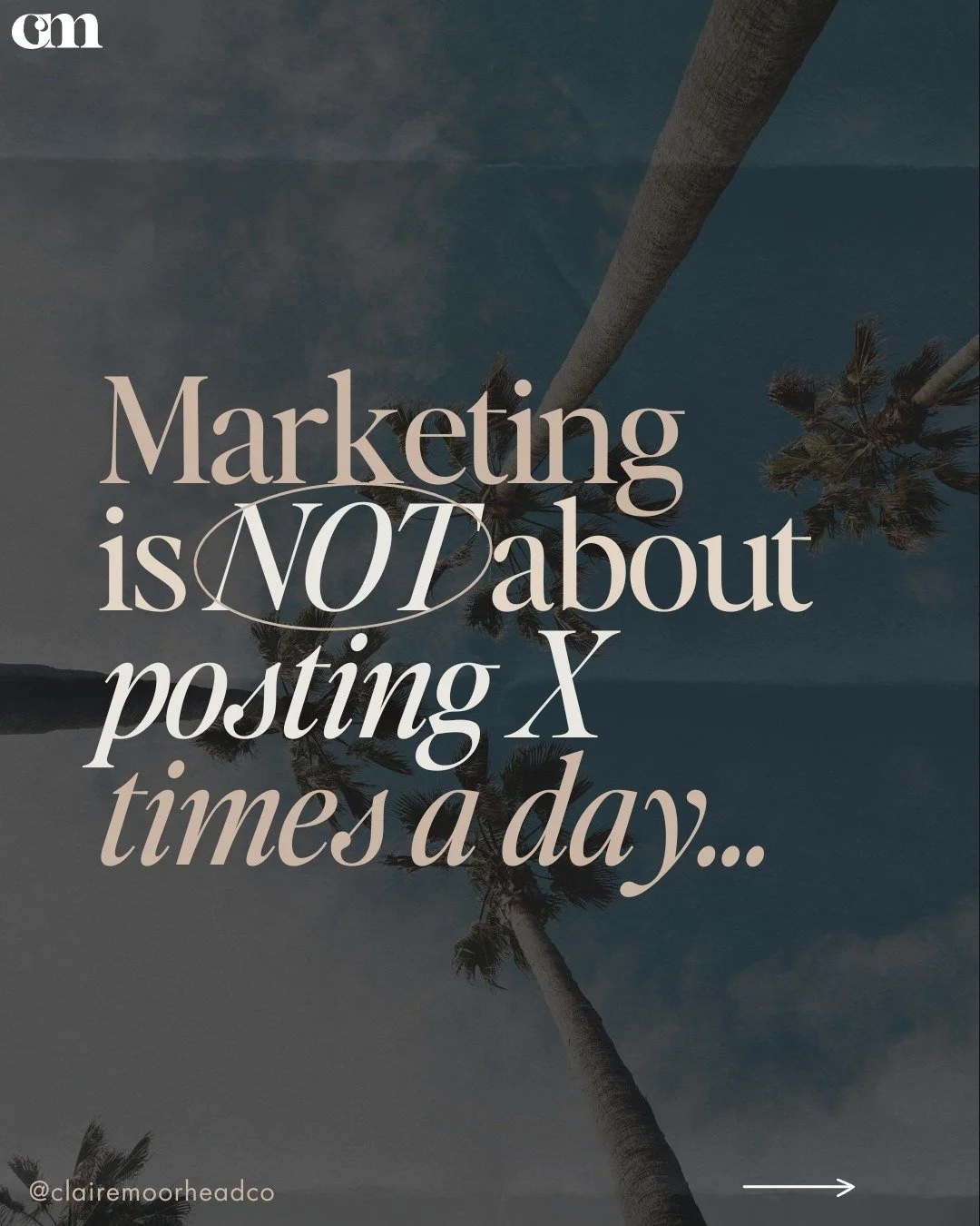 Let me be clear about this, Marketing is NOT about&hellip;

👉 Posting daily (without a purpose!)
👉 Followers, likes, or going viral (clients, not vanity metrics, grow your business)
👉 Sending the odd email or worse - no emails at all! 
👉 Relying 