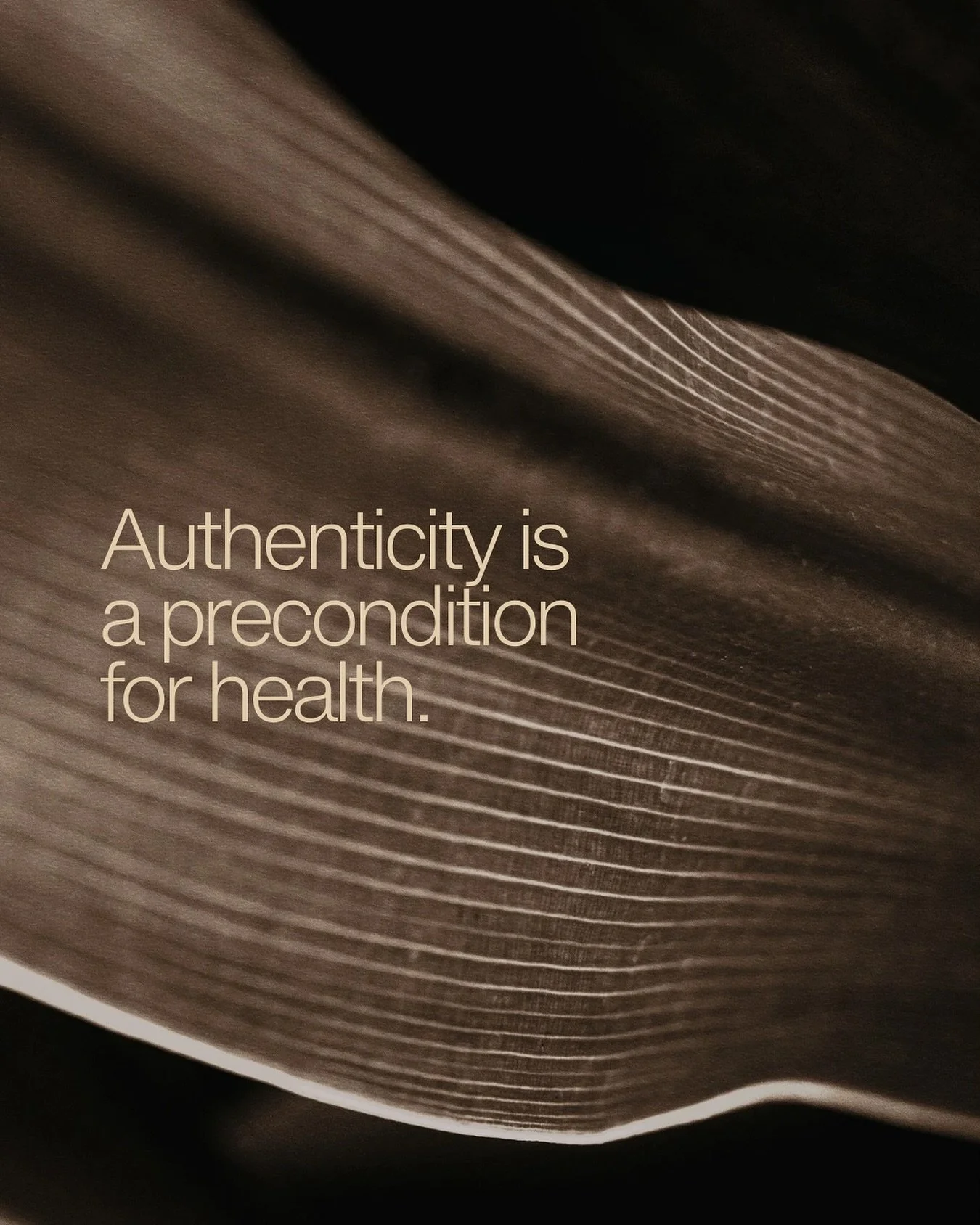 Authenticity isn&rsquo;t a personality trait, it&rsquo;s a physiological state.

Living disconnected from who we are comes with a cost. Tension builds. Patterns repeat themselves. Regulation slips away.

But when we come back to ourselves gently and 