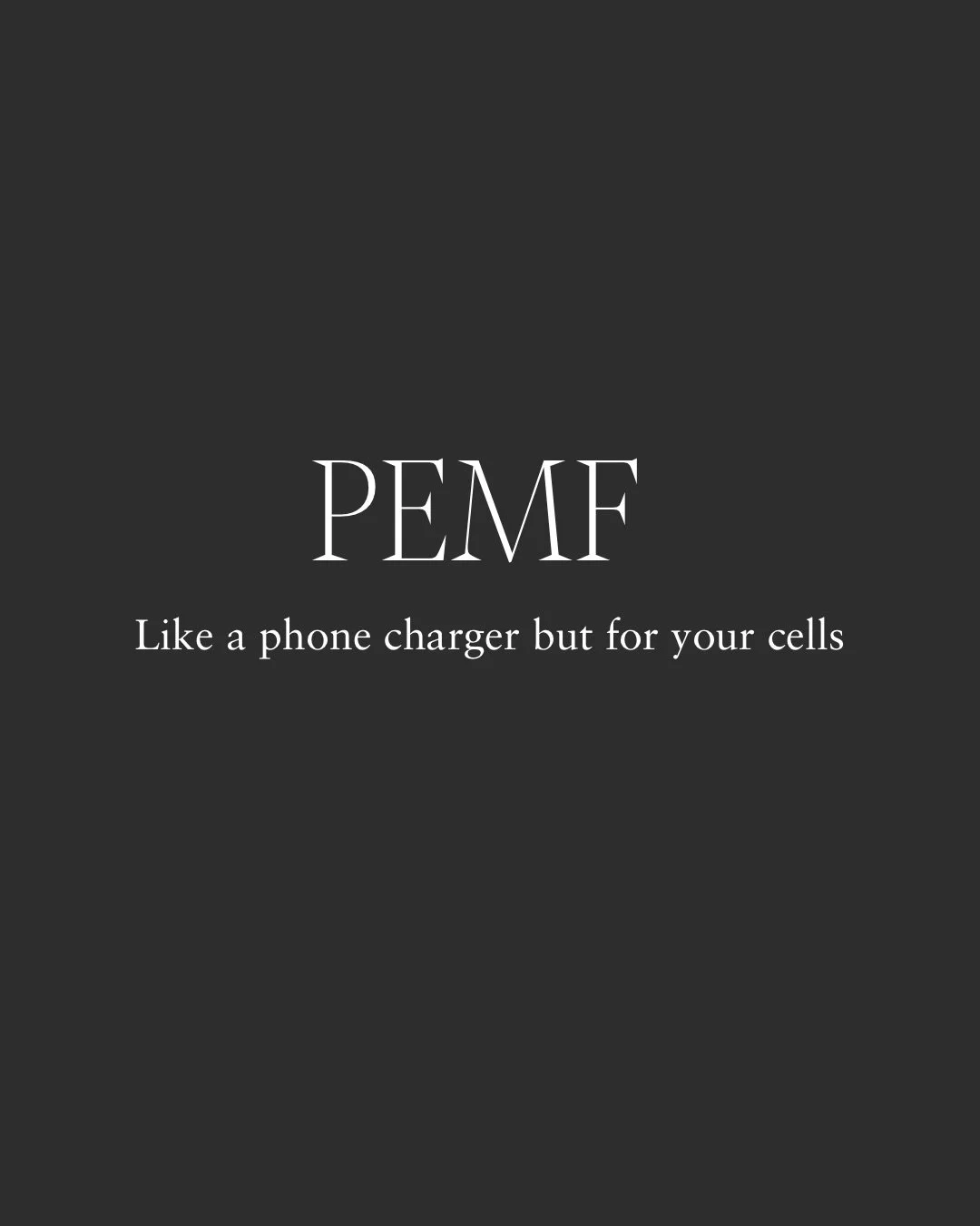 Some forms of fatigue begin at the cellular level.
When cellular voltage declines due to stress, poor sleep, injury or physical strain, recovery slows.

This is where PEMF (Pulsed Electromagnetic Field Therapy) comes in.

It helps restore cellular en