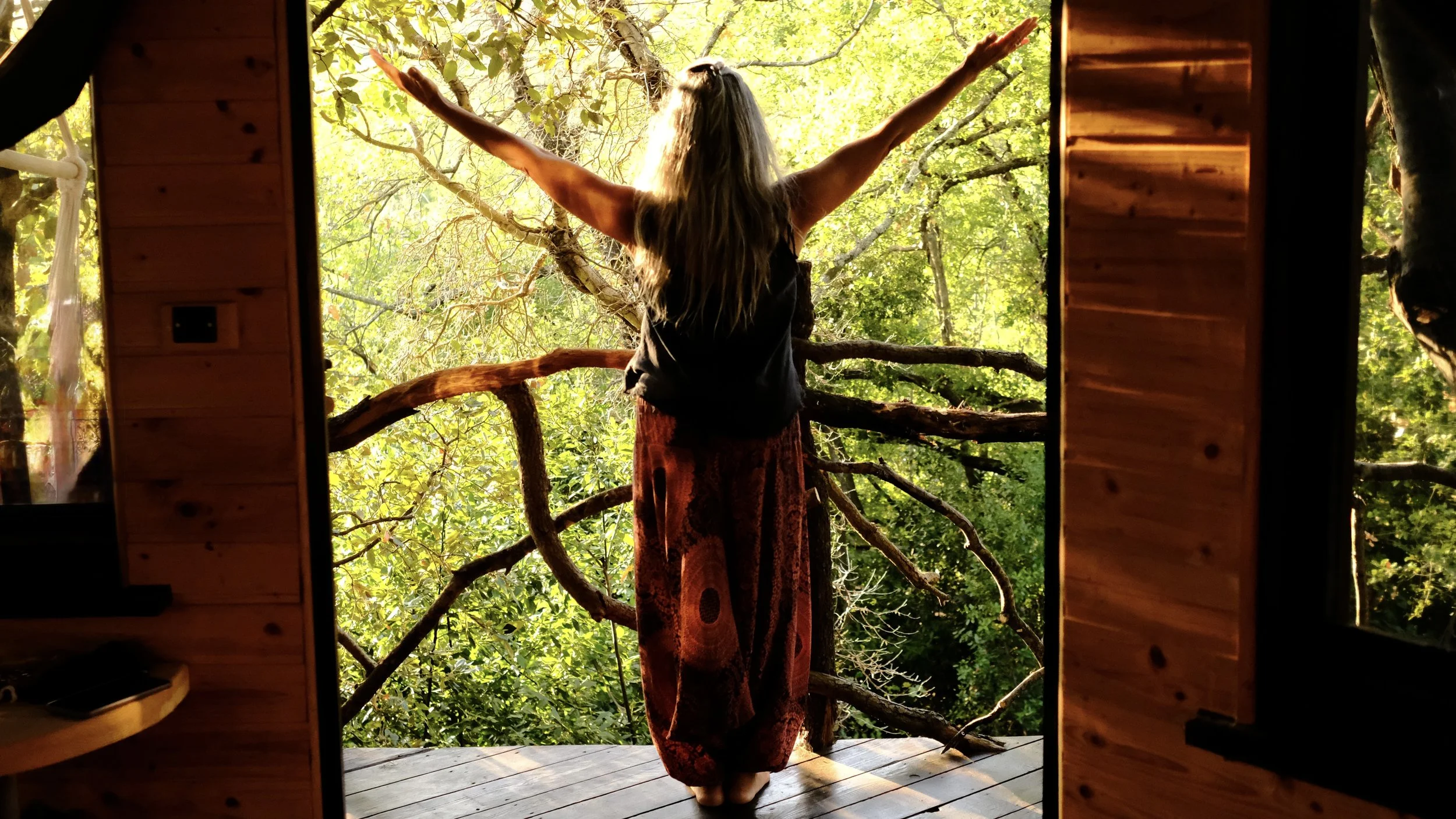 soraya allison arms lifted in nature