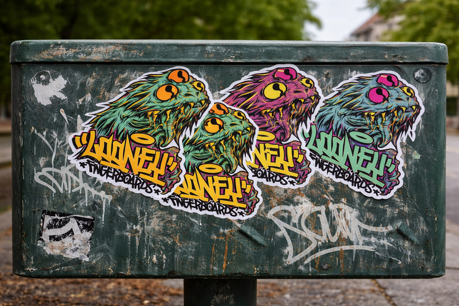 Looney Fingerboards - Pager One illustration Stickers 2.png
