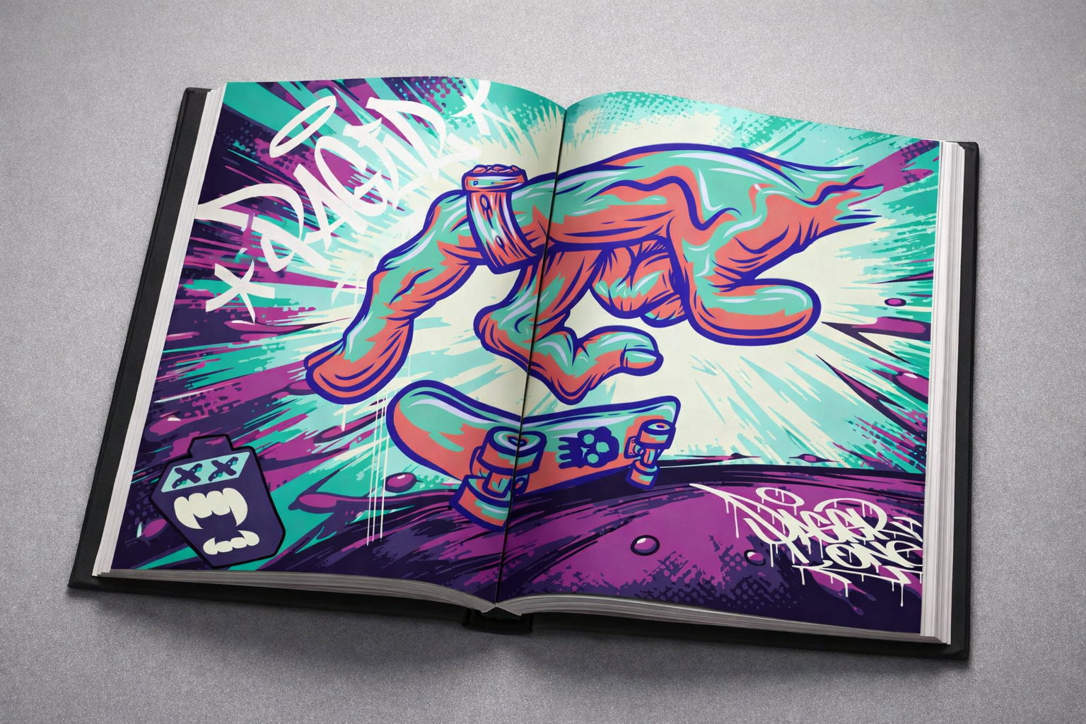 Pager One Fingerboard Portfolio fingerboard illustration 1.png