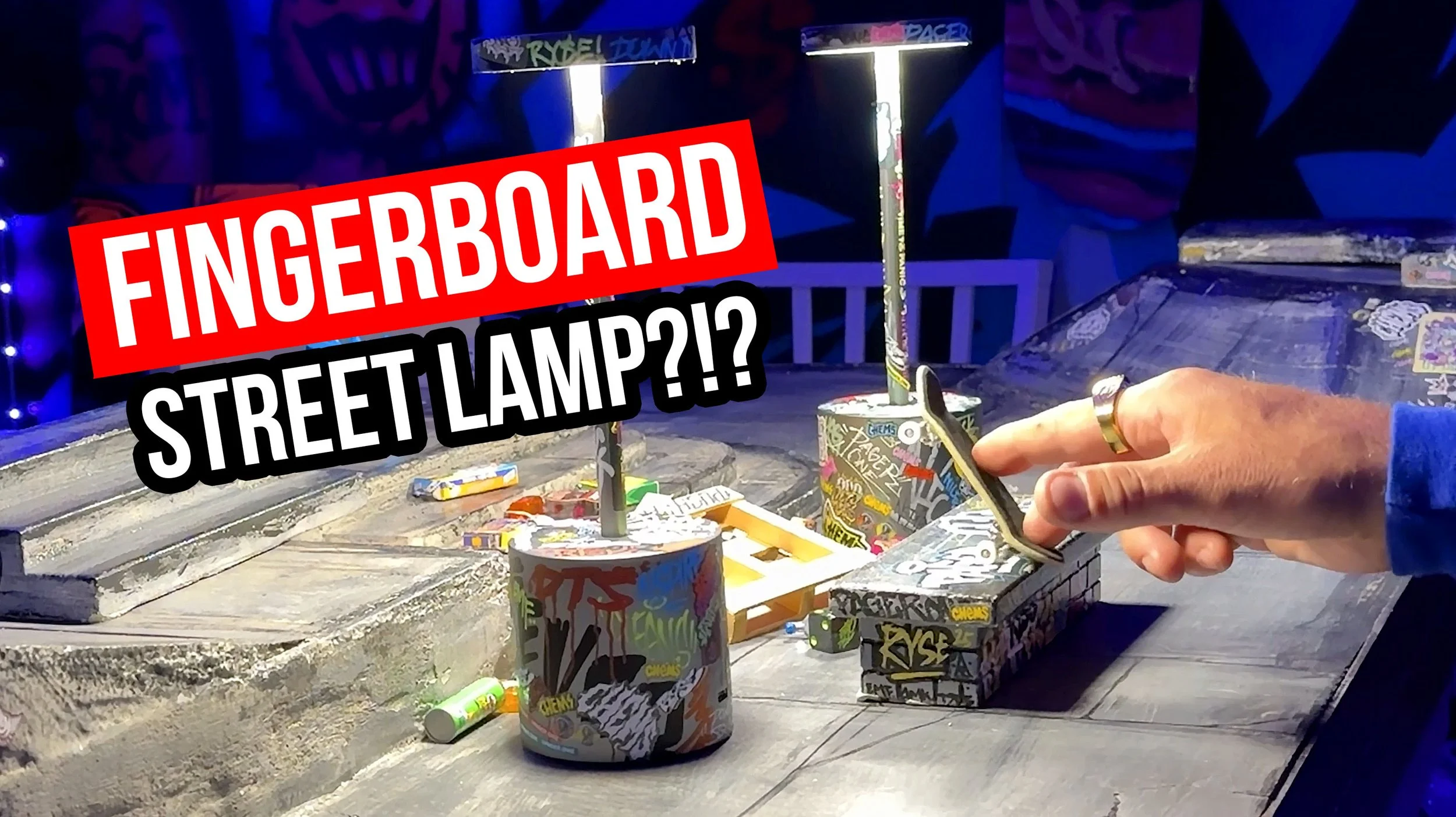 Mini fingerboard Street Lamps