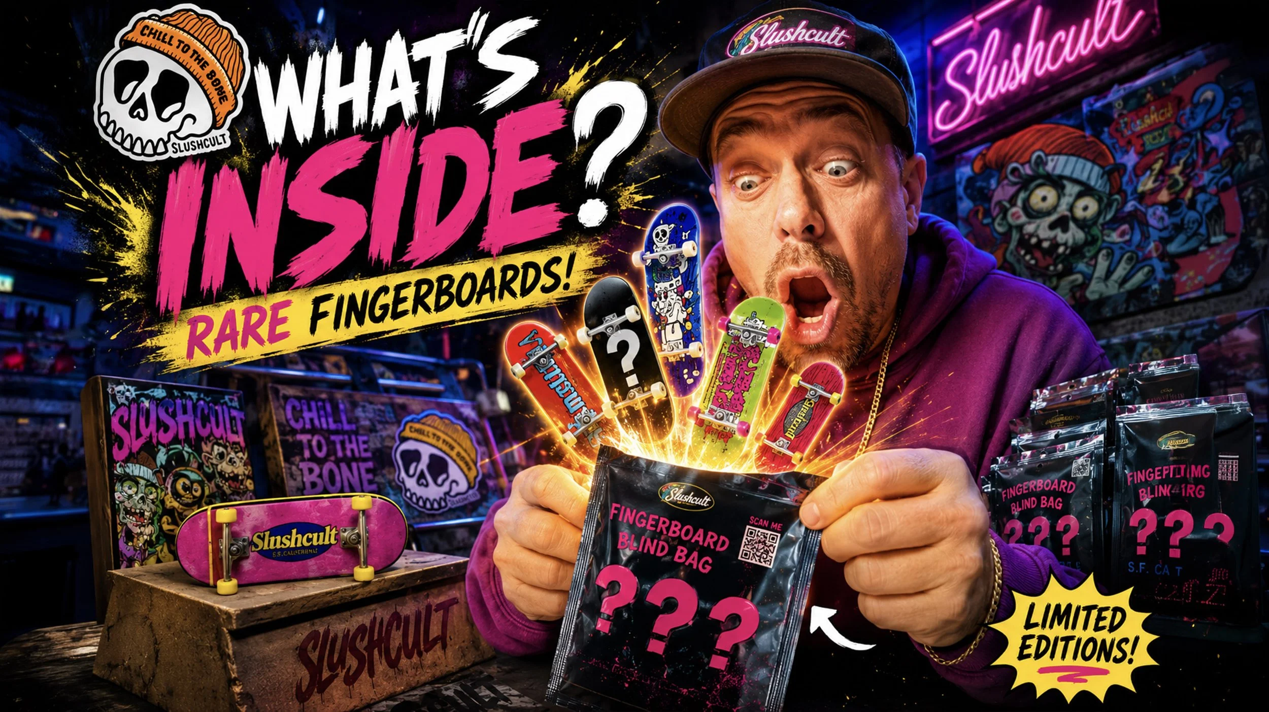 Printing fingerboard Packaging - Slush cult
