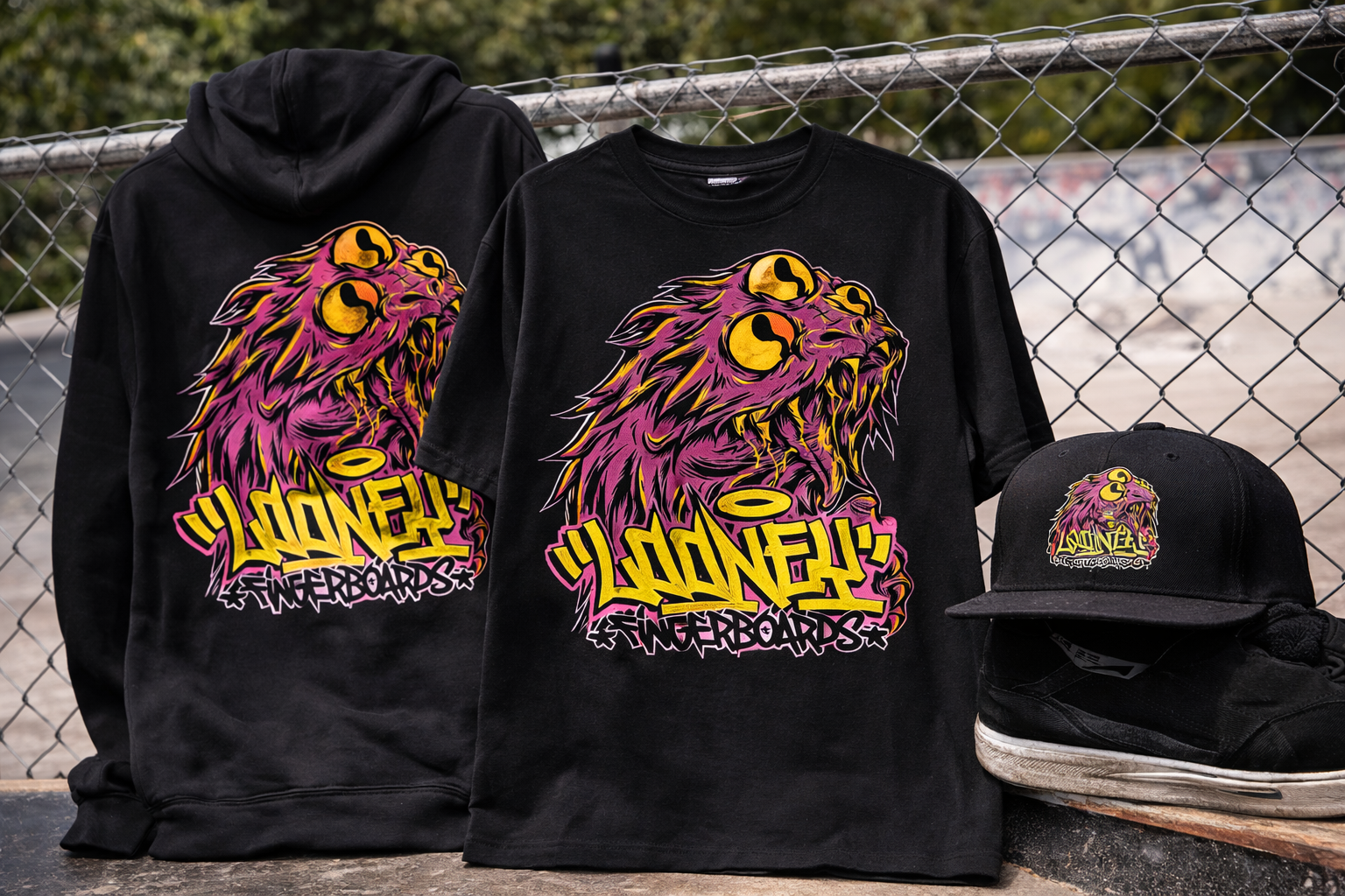 Looney Fingerboards - Pager One illustration apparel 2.png