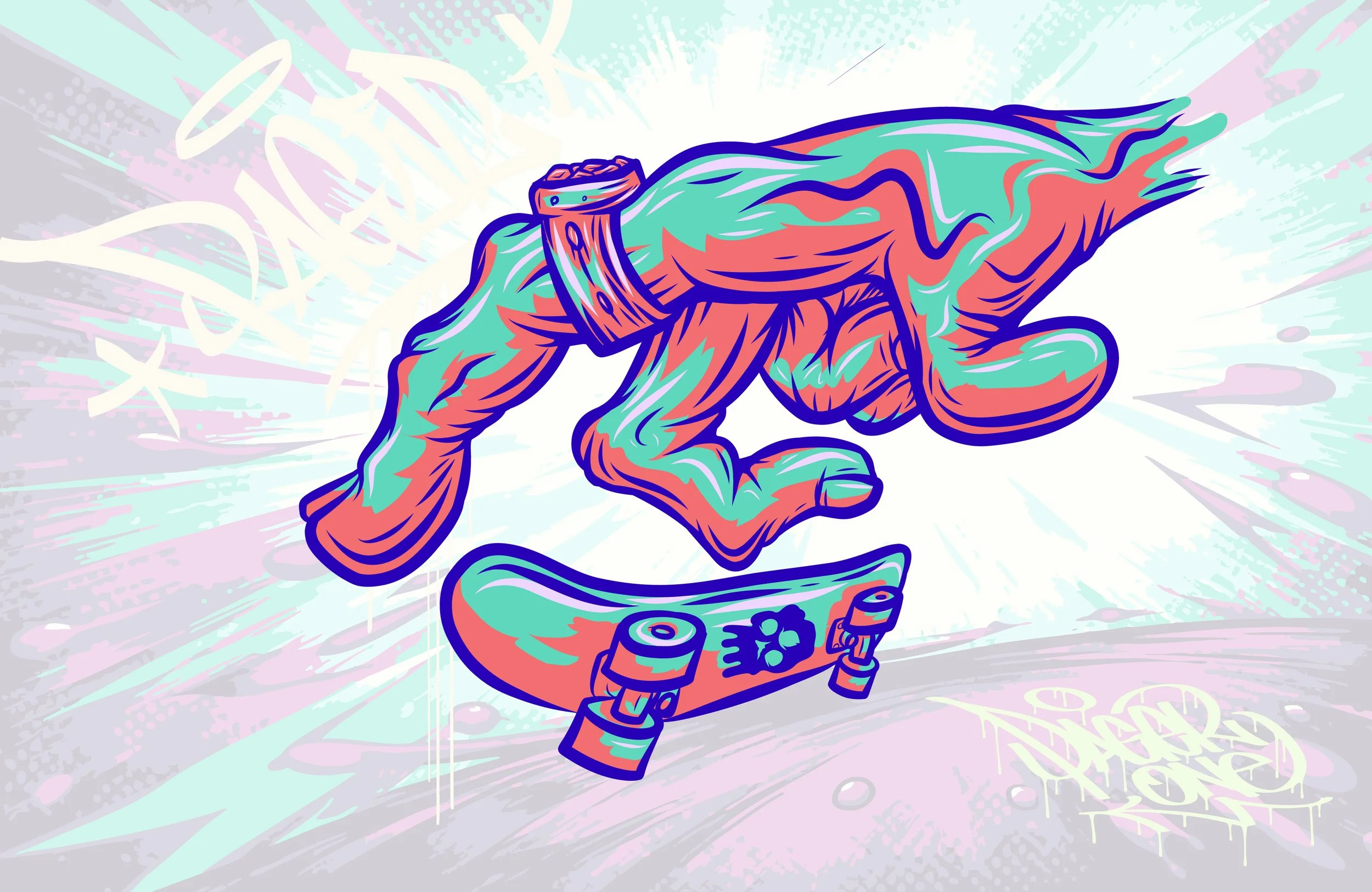 Pager One illustration Hand Fingerboard Graphics-08.jpg