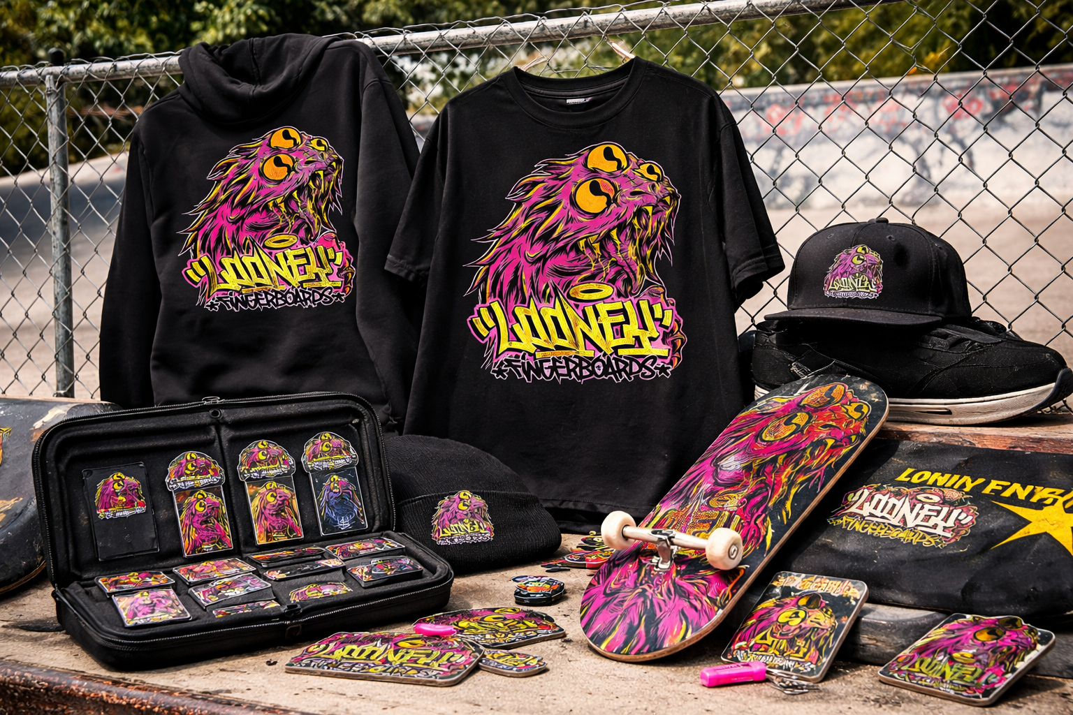 Looney Fingerboards - Pager One illustration apparel.png