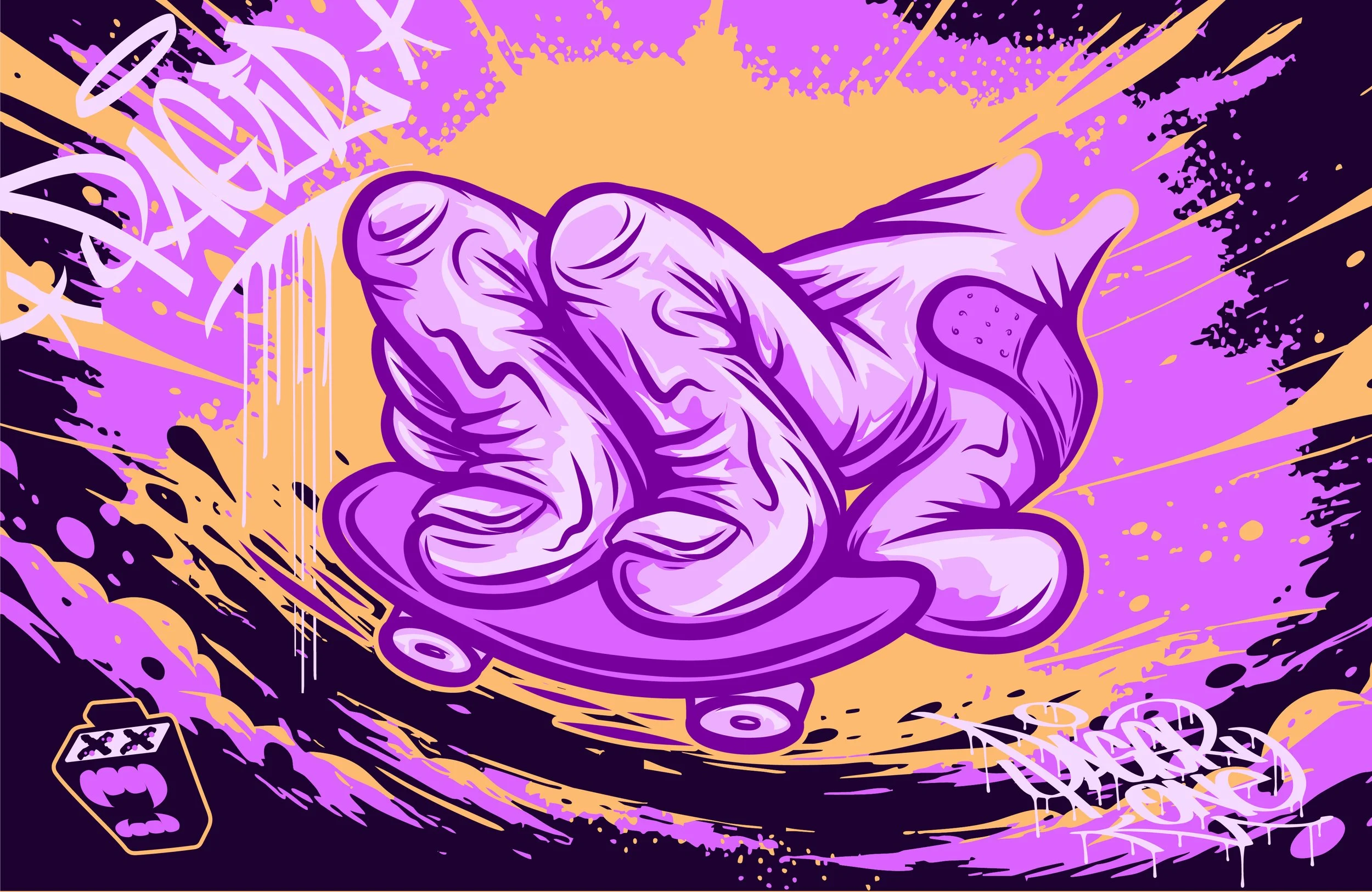 Pager One illustration Hand Fingerboard Graphics-06.jpg