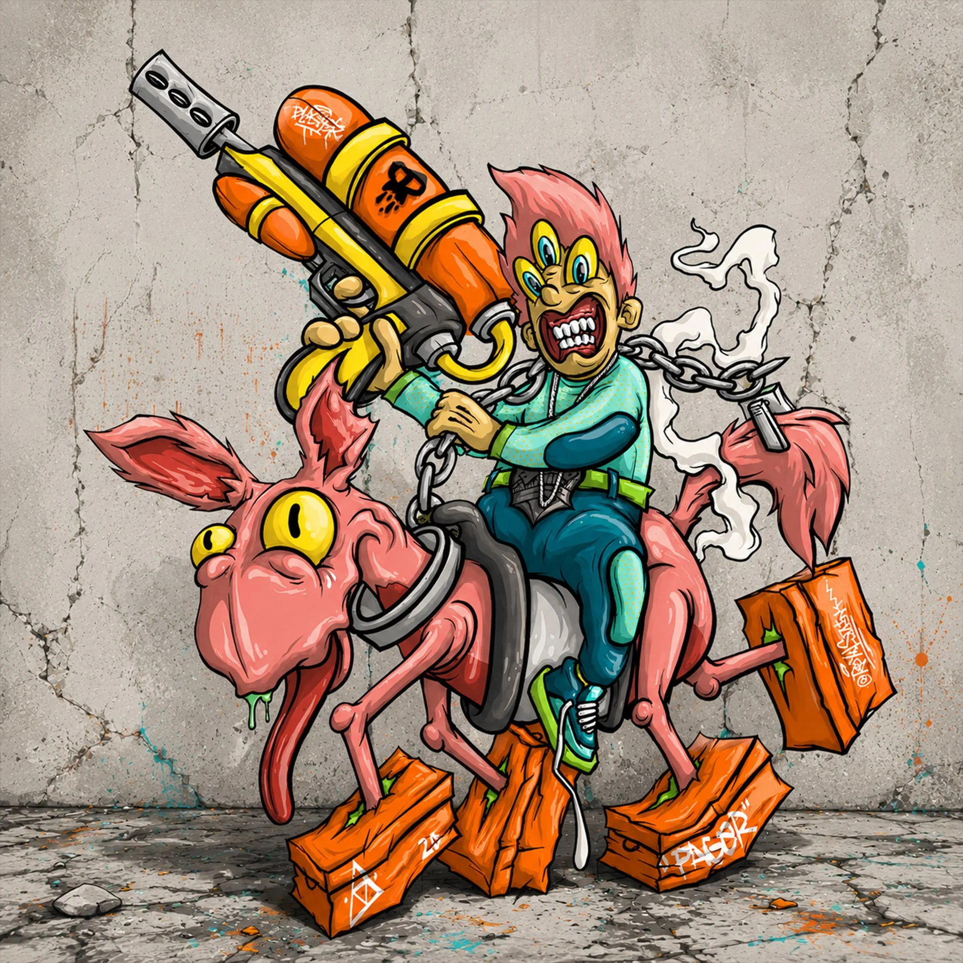 Pager One WTF horse super soaker Drawing.jpg
