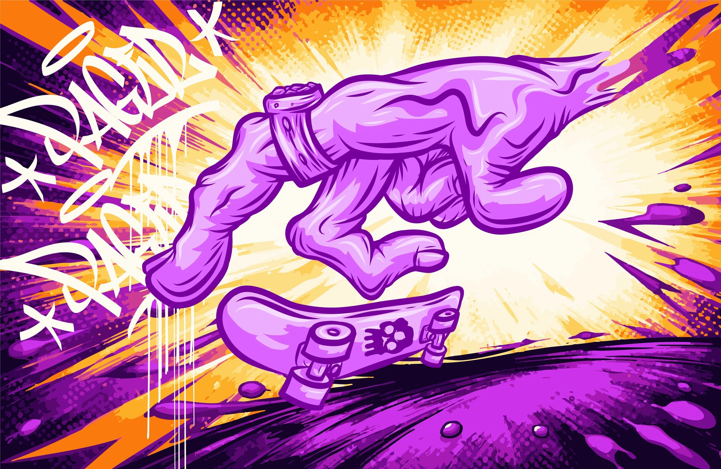 Pager One illustration Hand Fingerboard Graphics-02.jpg