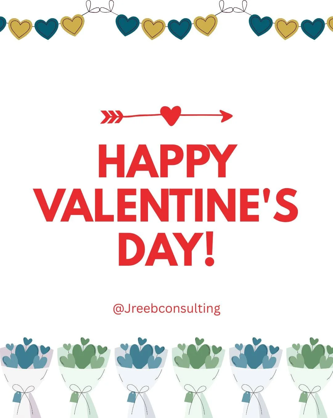As we celebrate Valentine's Day, lets celebrate the relationships we have personally and professionally as we work towards our goals together.

We value you for your continued support in our mission and hope you will consider checking out jreebconsul