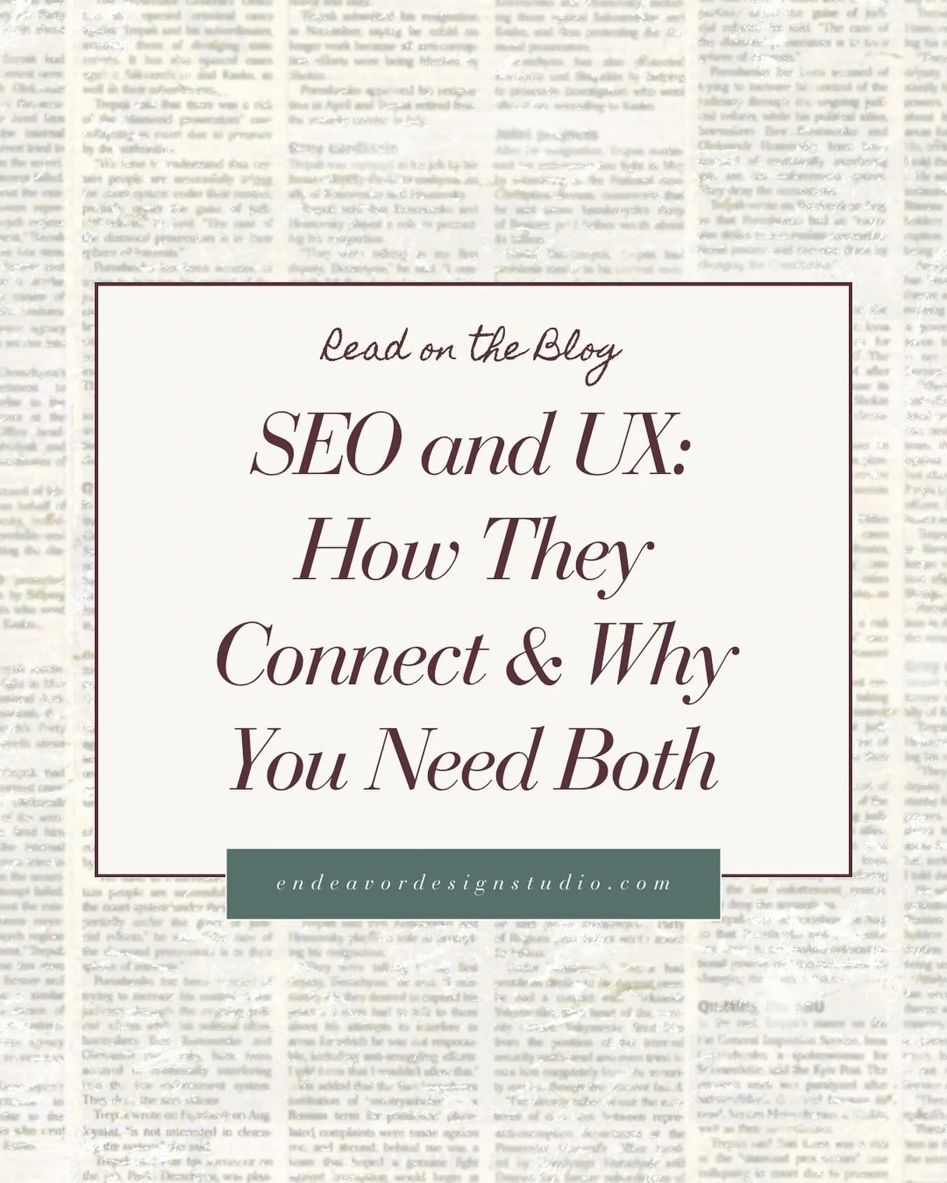 ✨ New on the blog:
SEO and UX; why they&rsquo;re not separate strategies, but a power duo your site needs.

If your site is optimized but not converting&hellip;
or beautiful but buried on page 7 of Google&hellip;
this one&rsquo;s for you.

We&rsquo;r